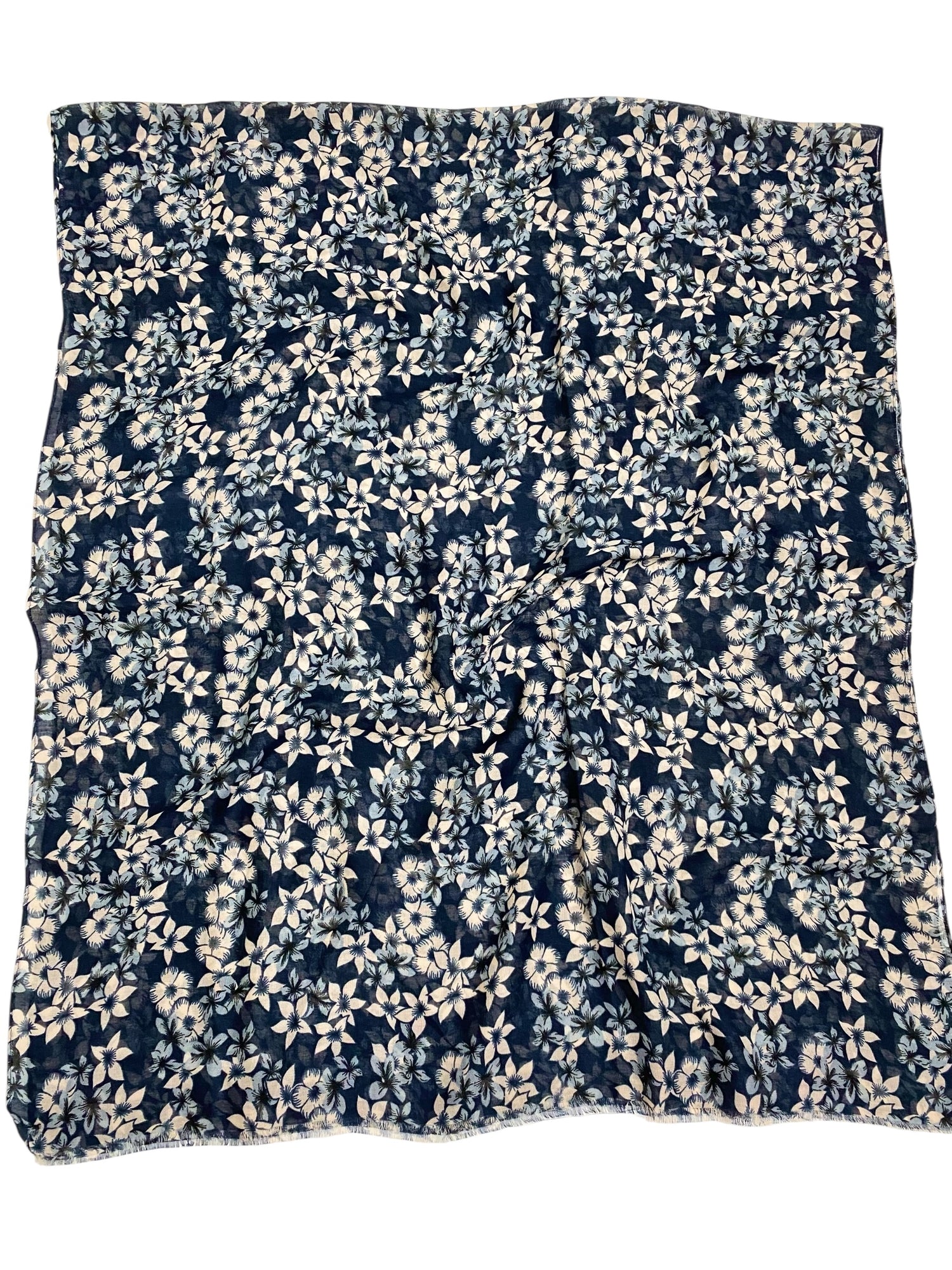 Elsa Printed Hijabs - Navy Blue