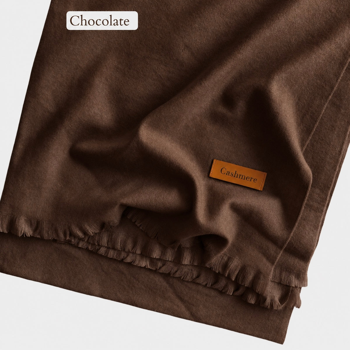 Plain Woolen Cashmere - Chocolate