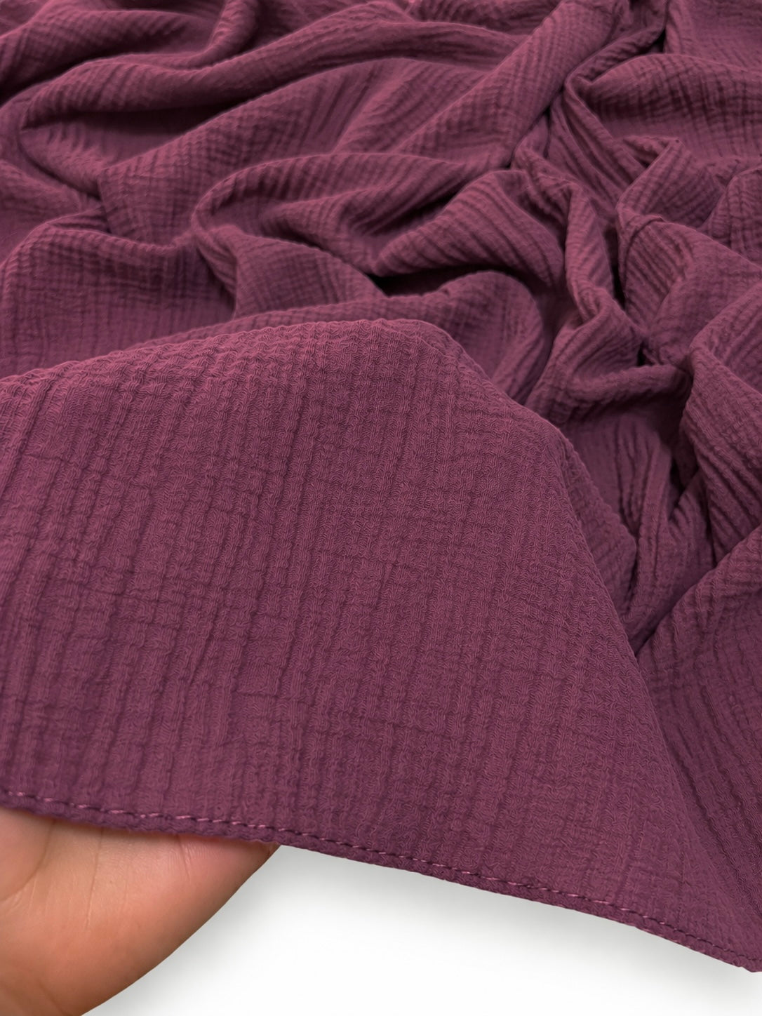 Ripple Pleated Hijab XL Size - Boysenberry