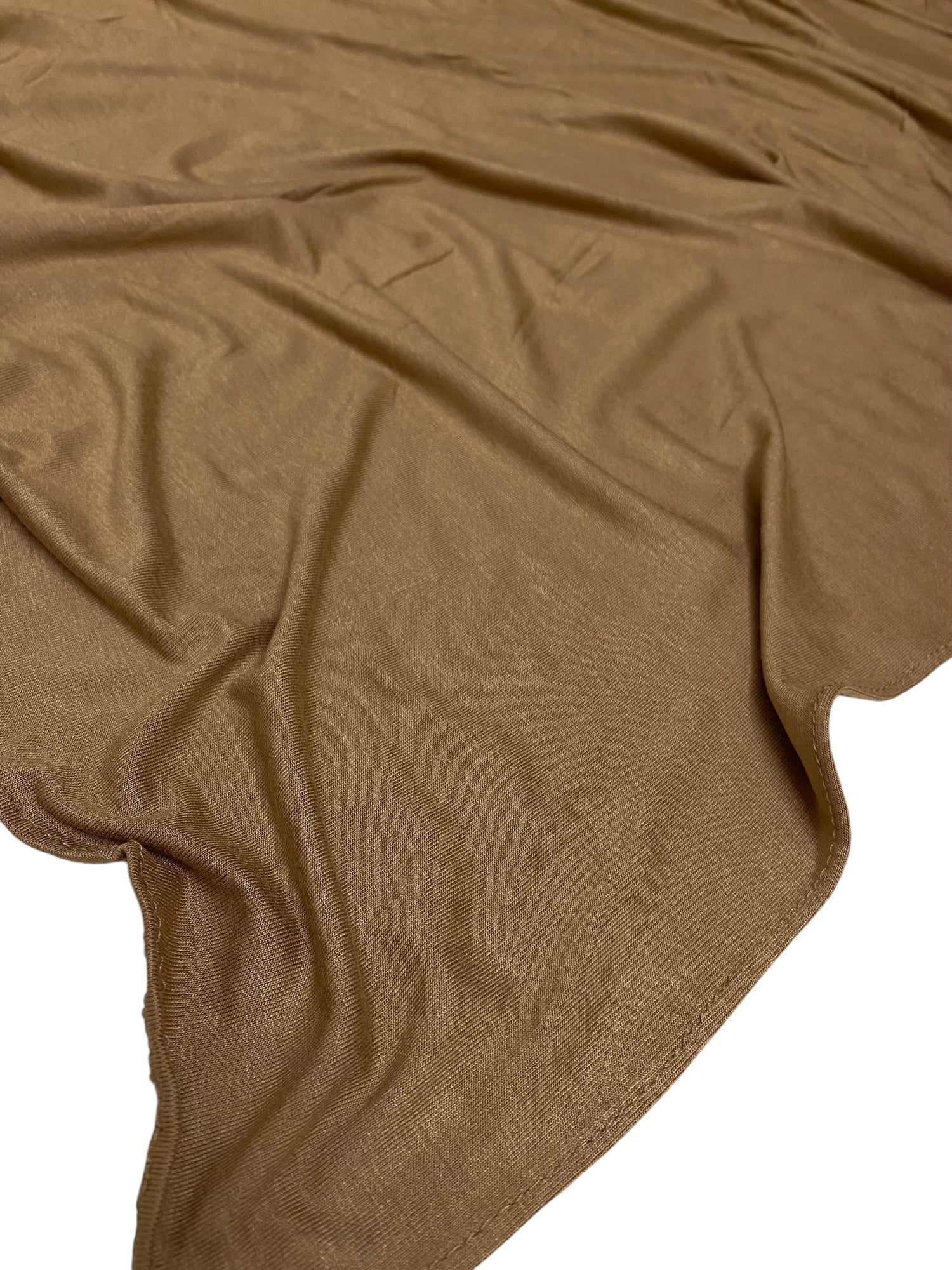 Premium Bamboo Jersey Hijab - Camel
