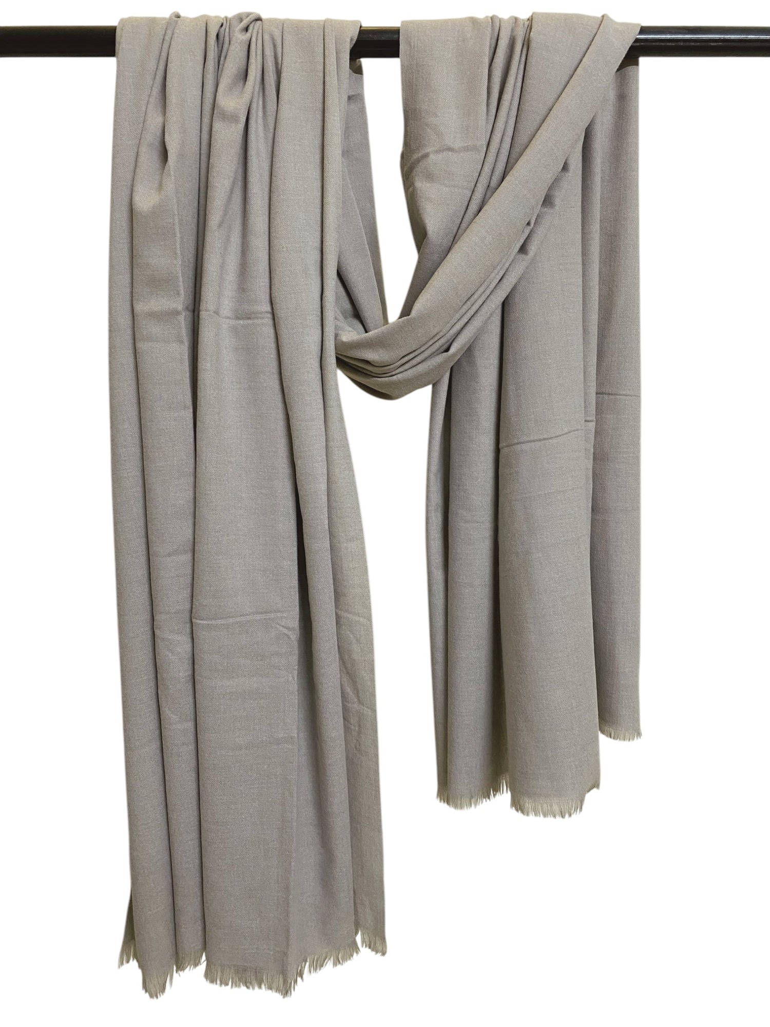 Plain Cashmere Shawls - Dull Grey