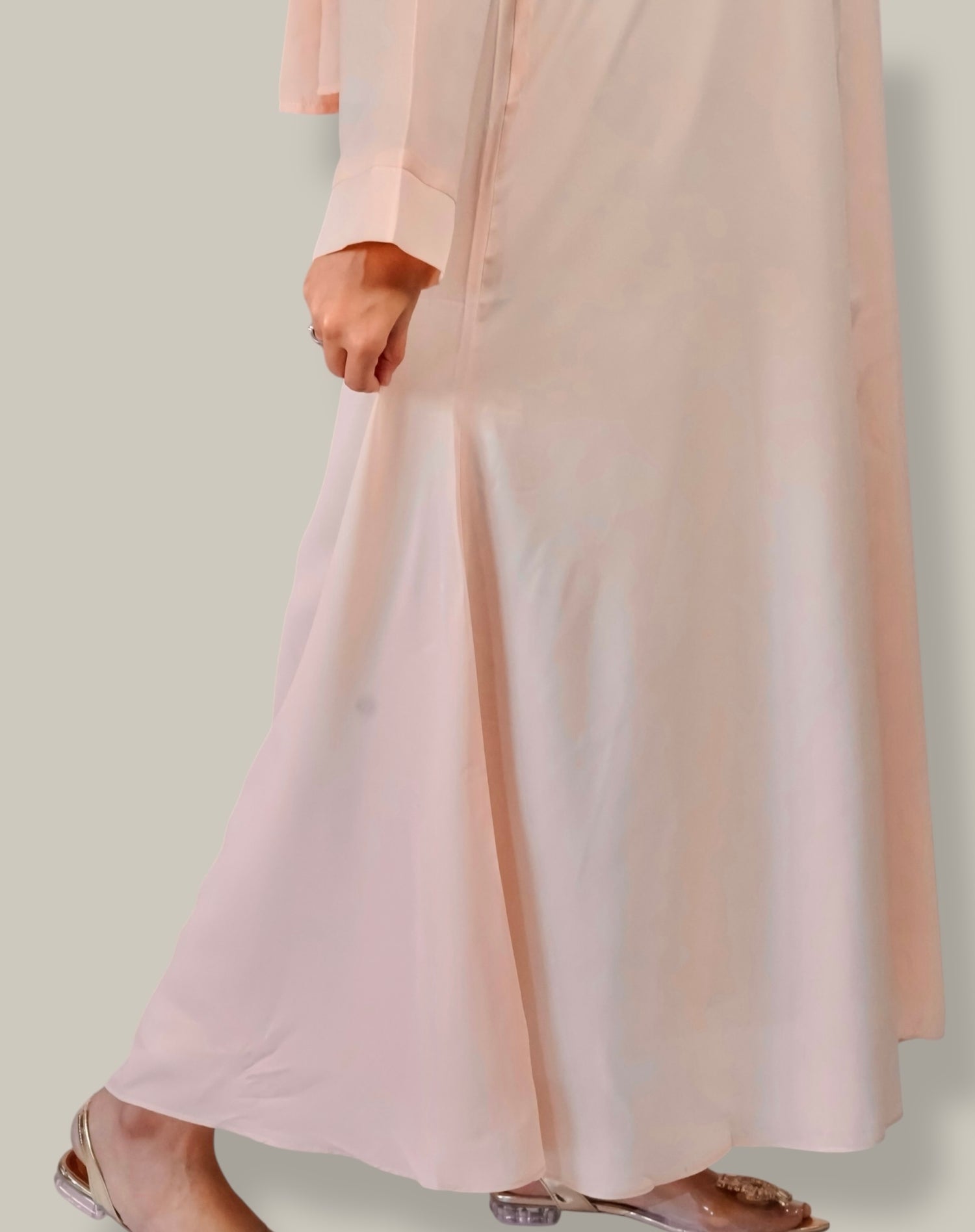 Plain Abaya - Light Peach