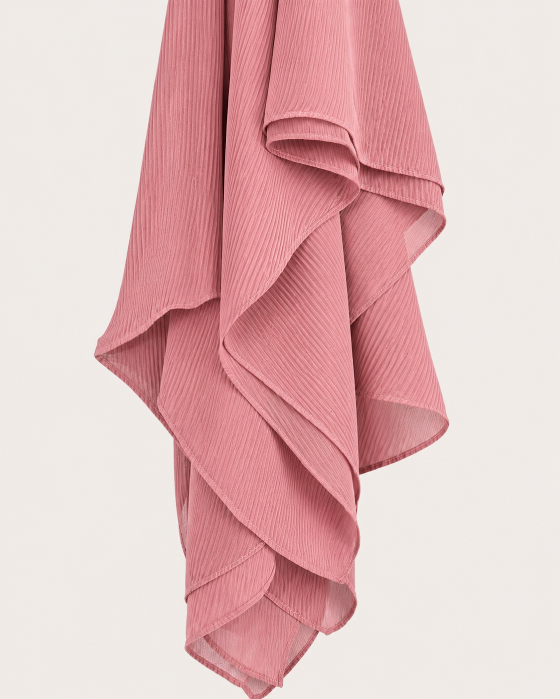 Dunes Pleated Chiffon Hijabs - Blush