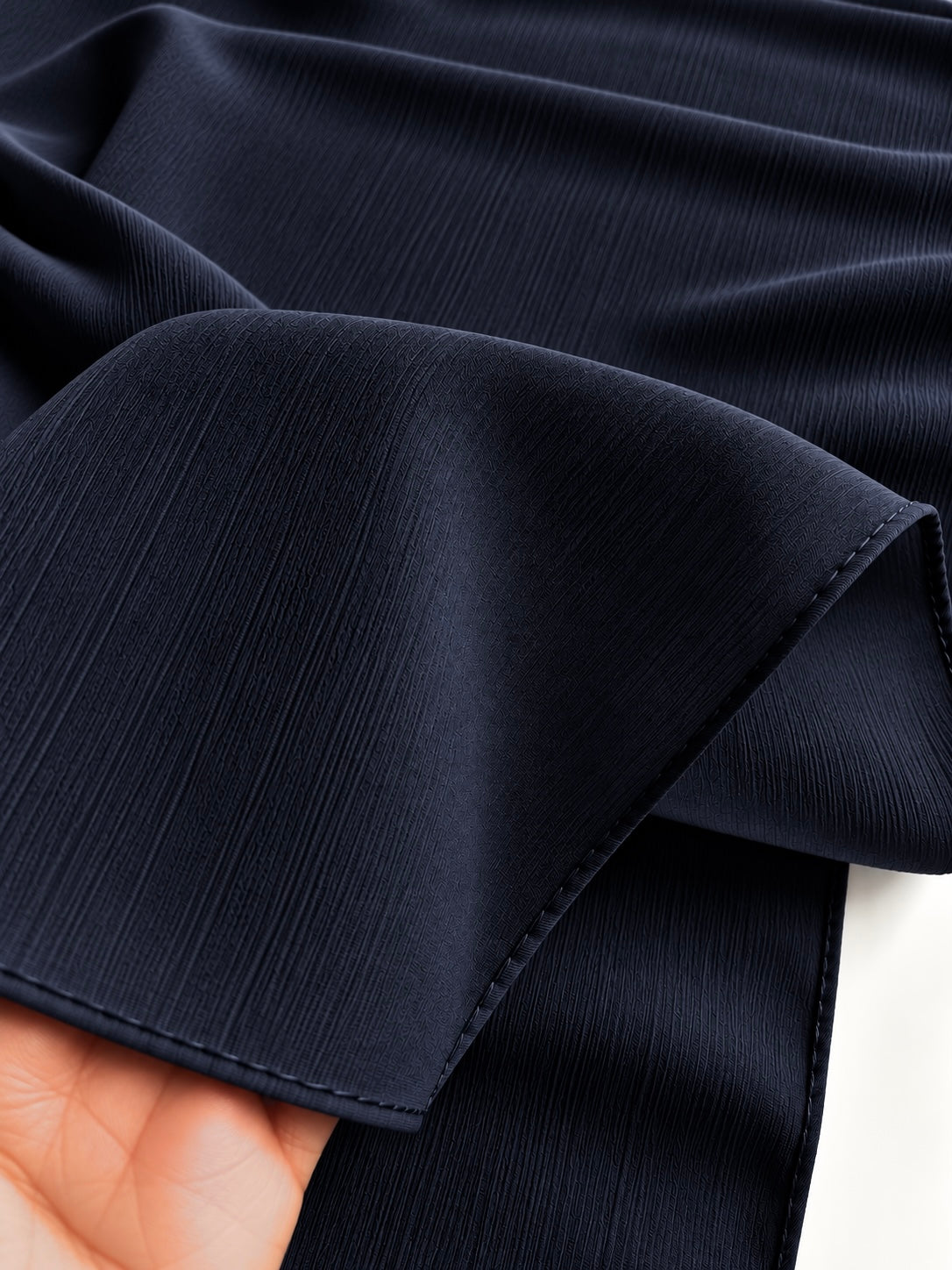 Wisp Crinkle Chiffon Hijabs – Navy Blue