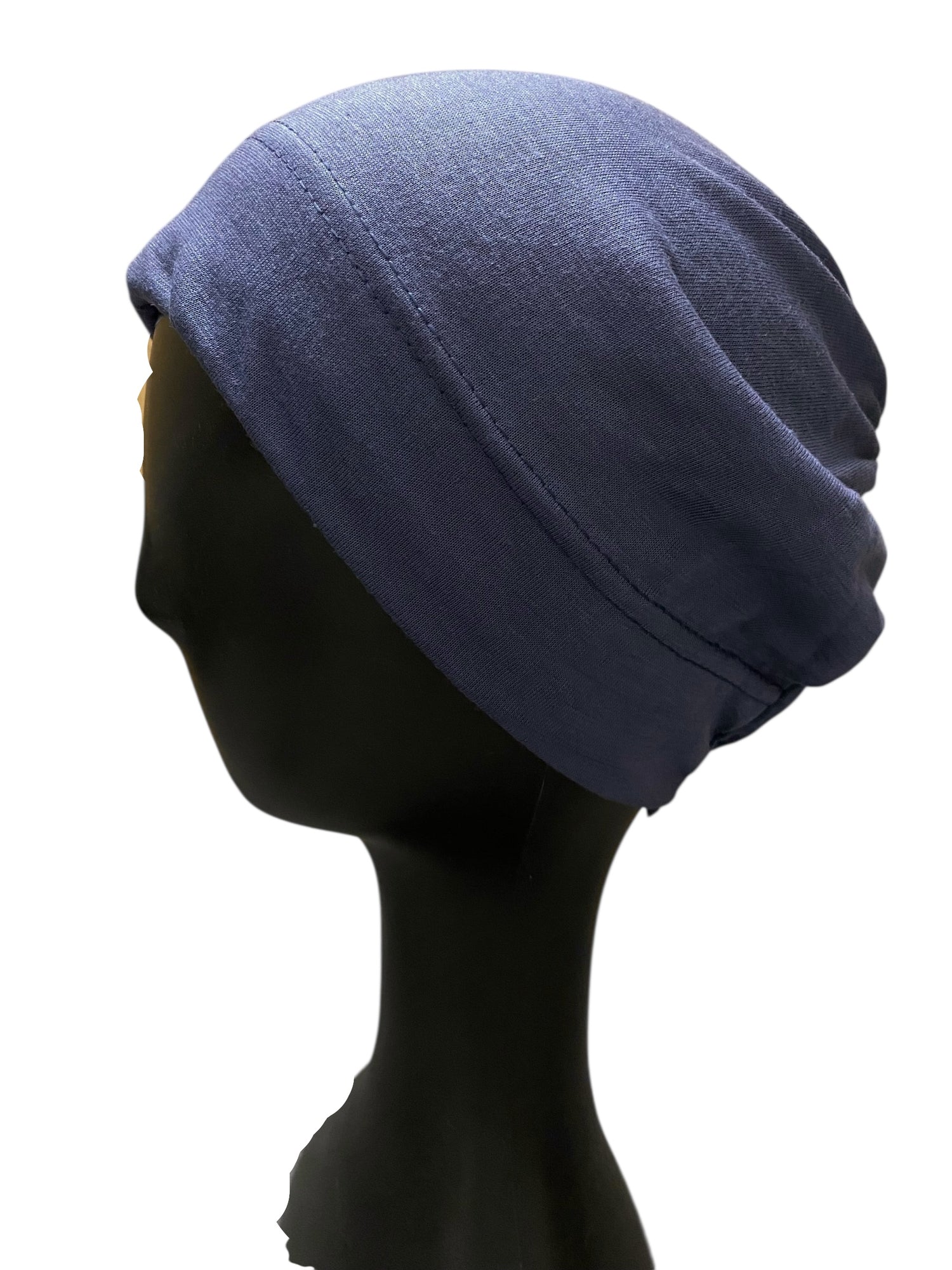 Full Covered Hijab Cap – Denim Grey
