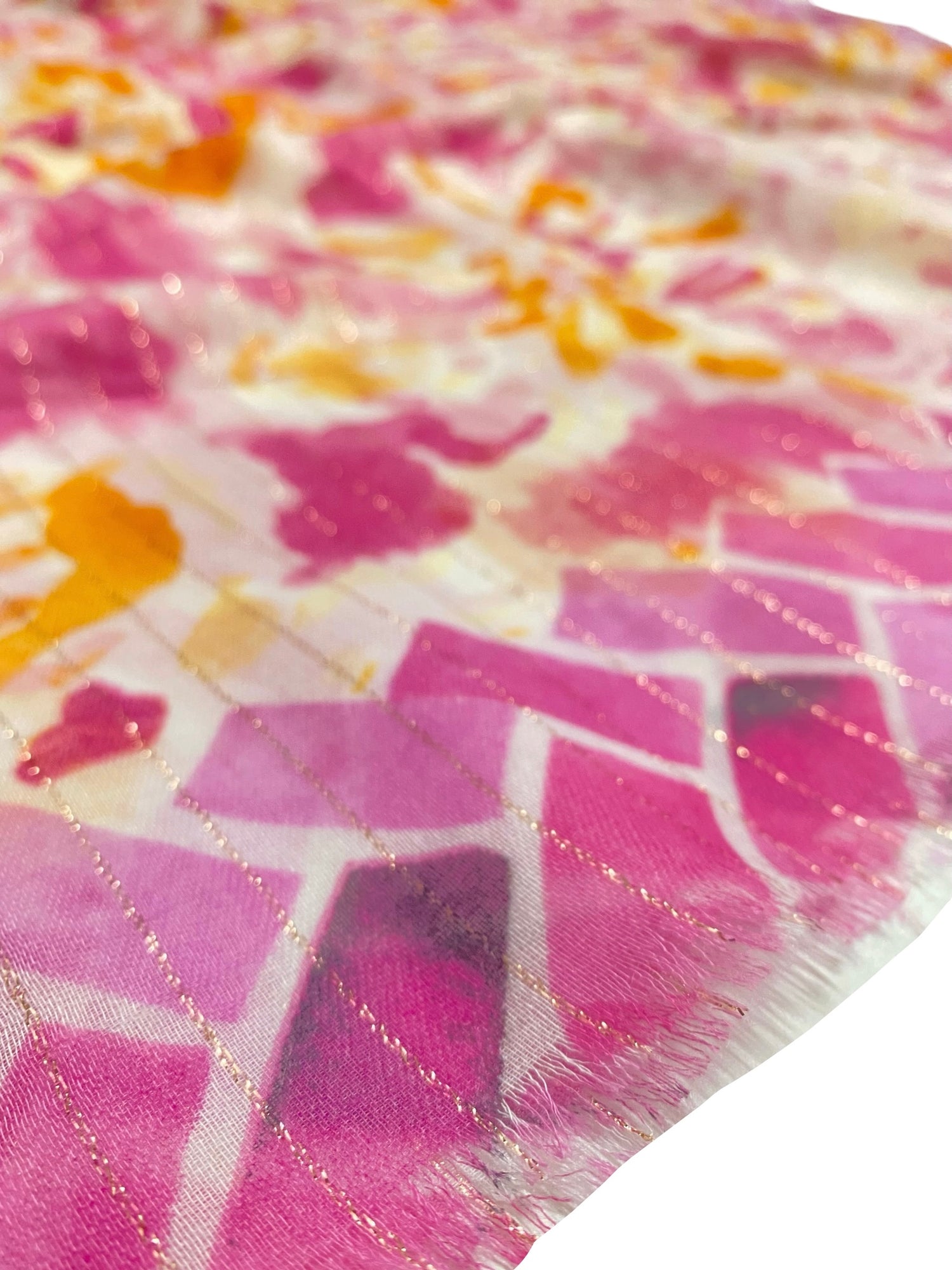 Serein Lawn Printed Hijabs - Magenta