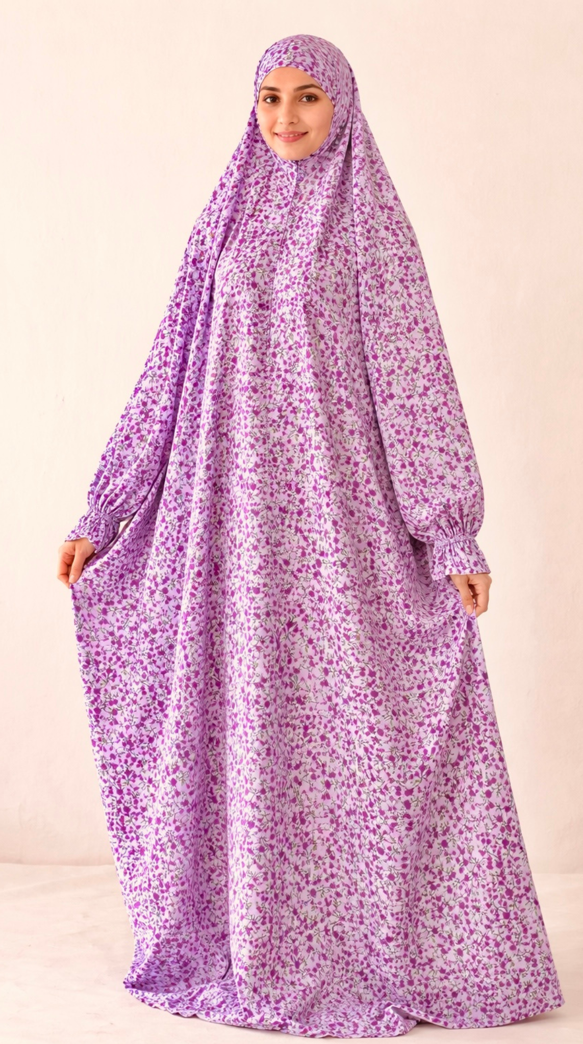 Premium Full Length Namaz Chadar With Sleeves (Imported Fabric)