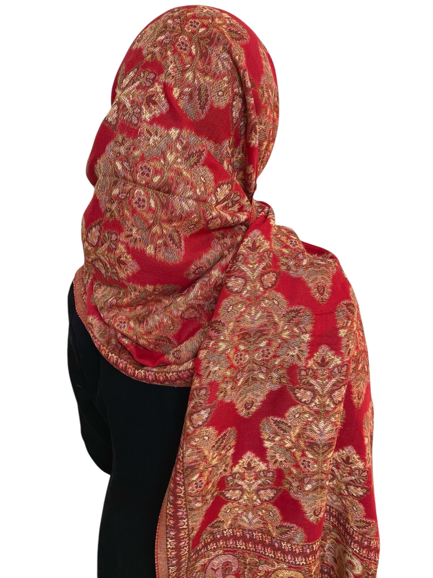 Pashmina Jacquard - Red