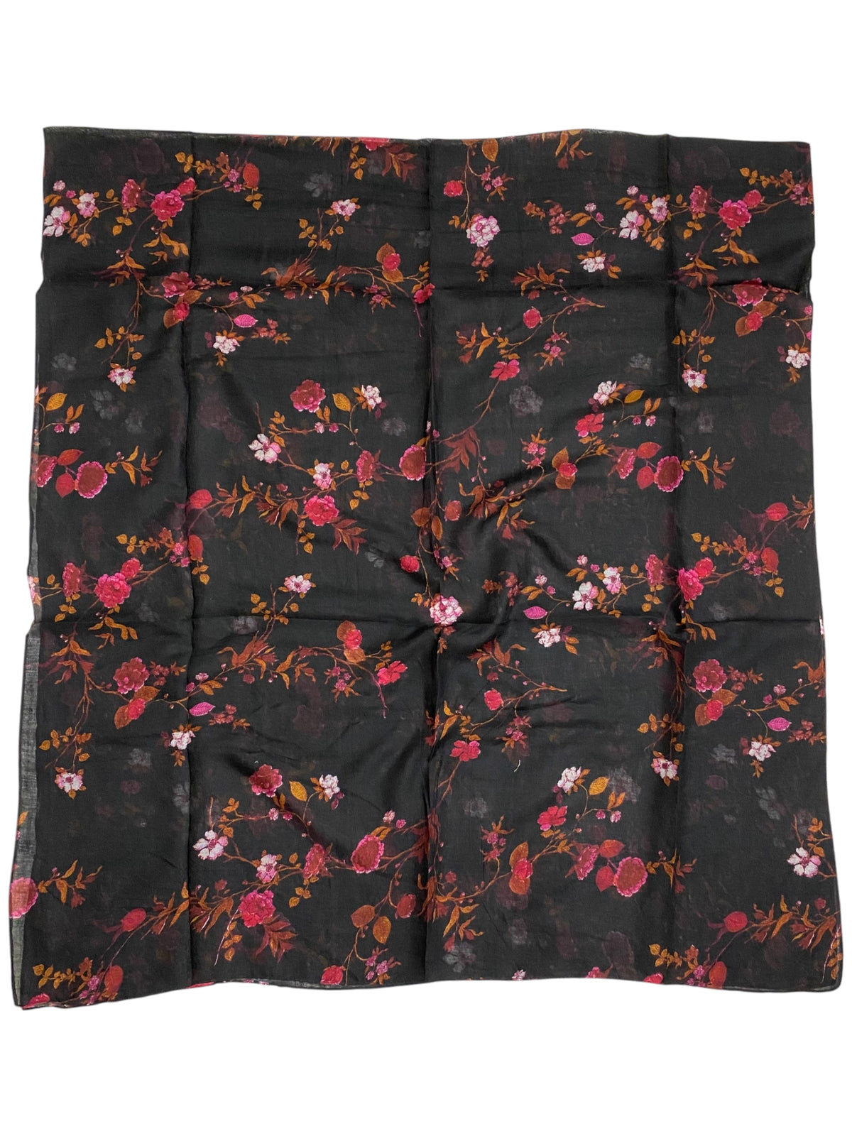Wine Lawn Printed Hijab