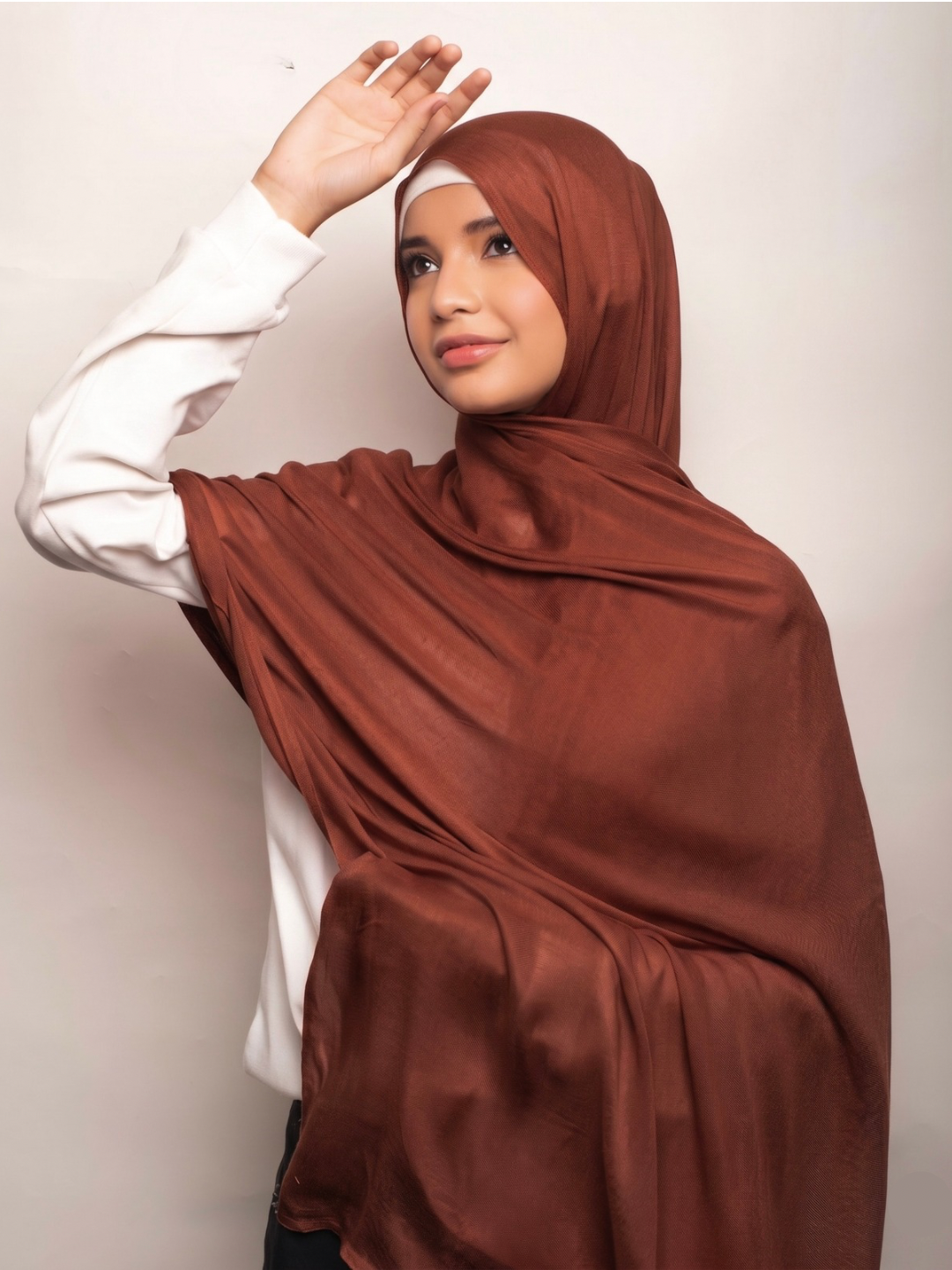 Modal Hijabs (LARGE SIZE) - Faded Burgundy