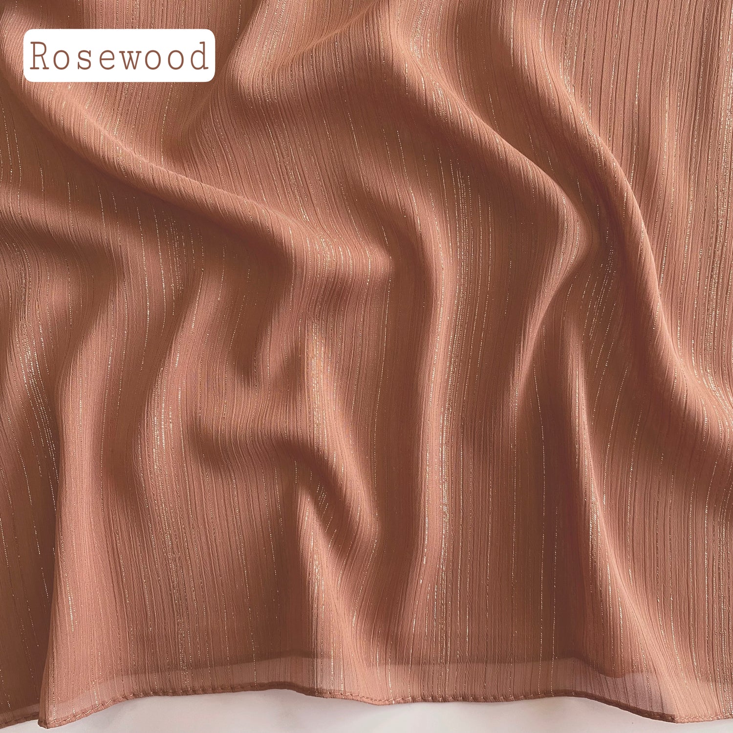 Glossy Streaks Chiffon Hijabs – Rosewood