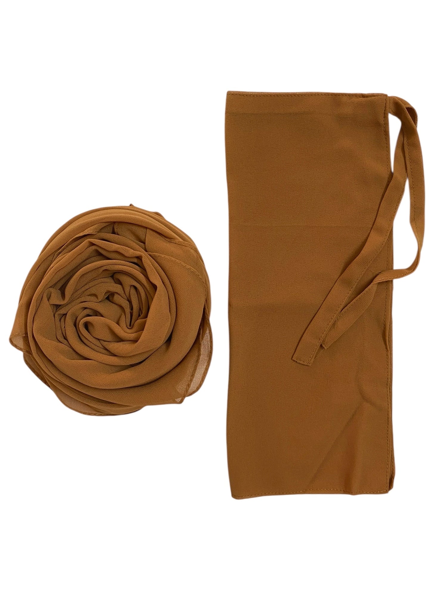 Matching Hijab & Niqab Sets - Caramel