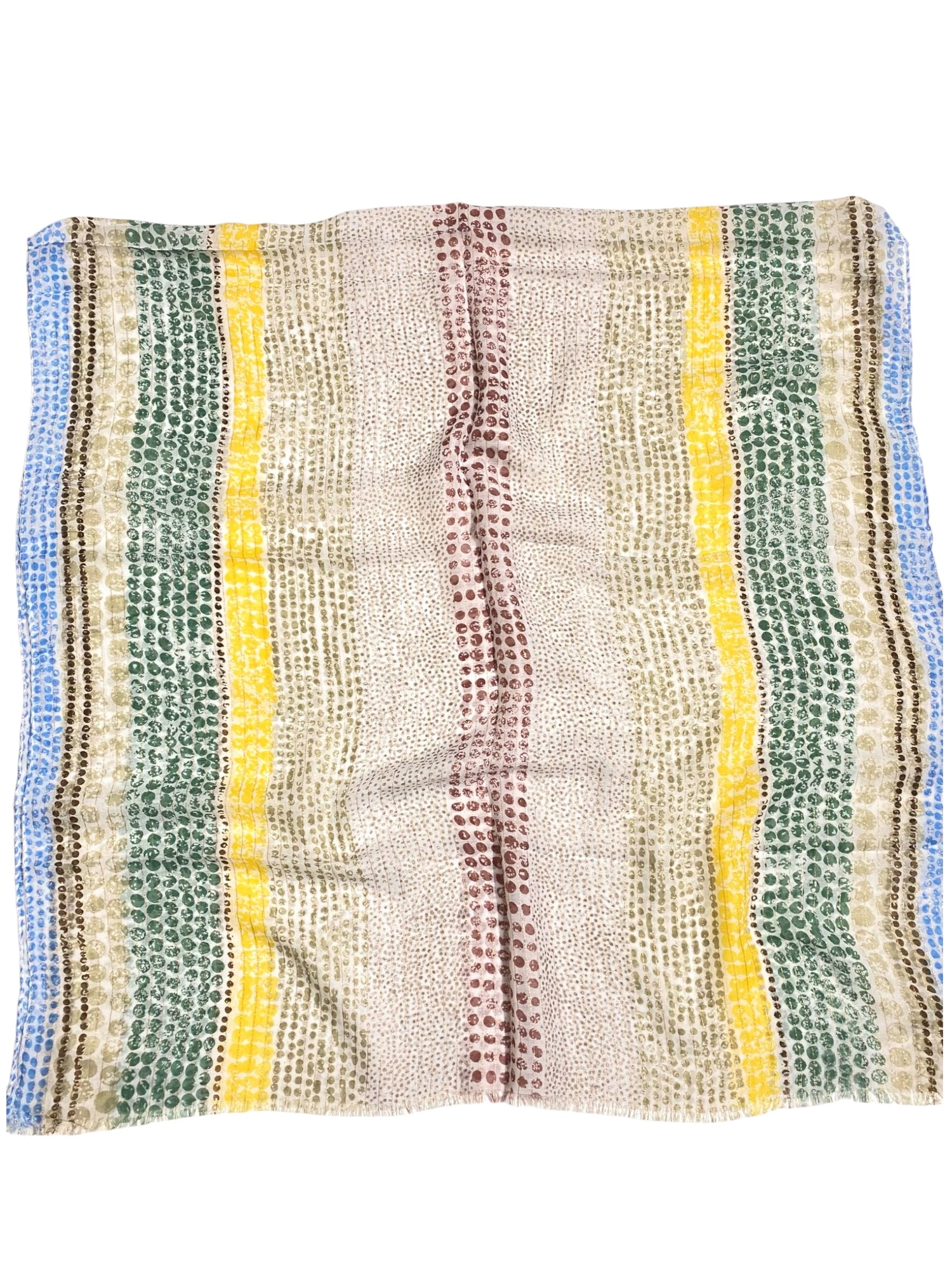 Dazzle Lawn Printed Hijabs - Mustard