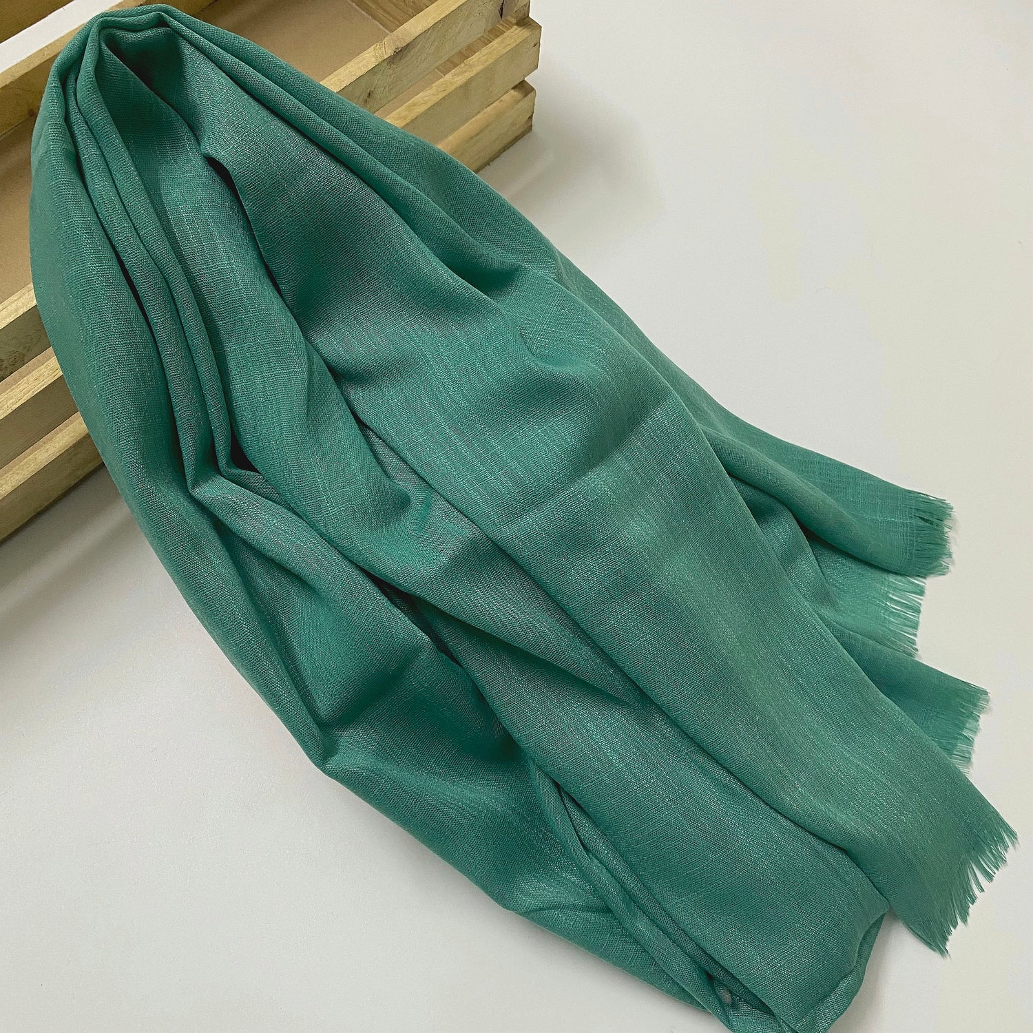 Premium Turkish – Slub Textured (Regular Width) – Teal