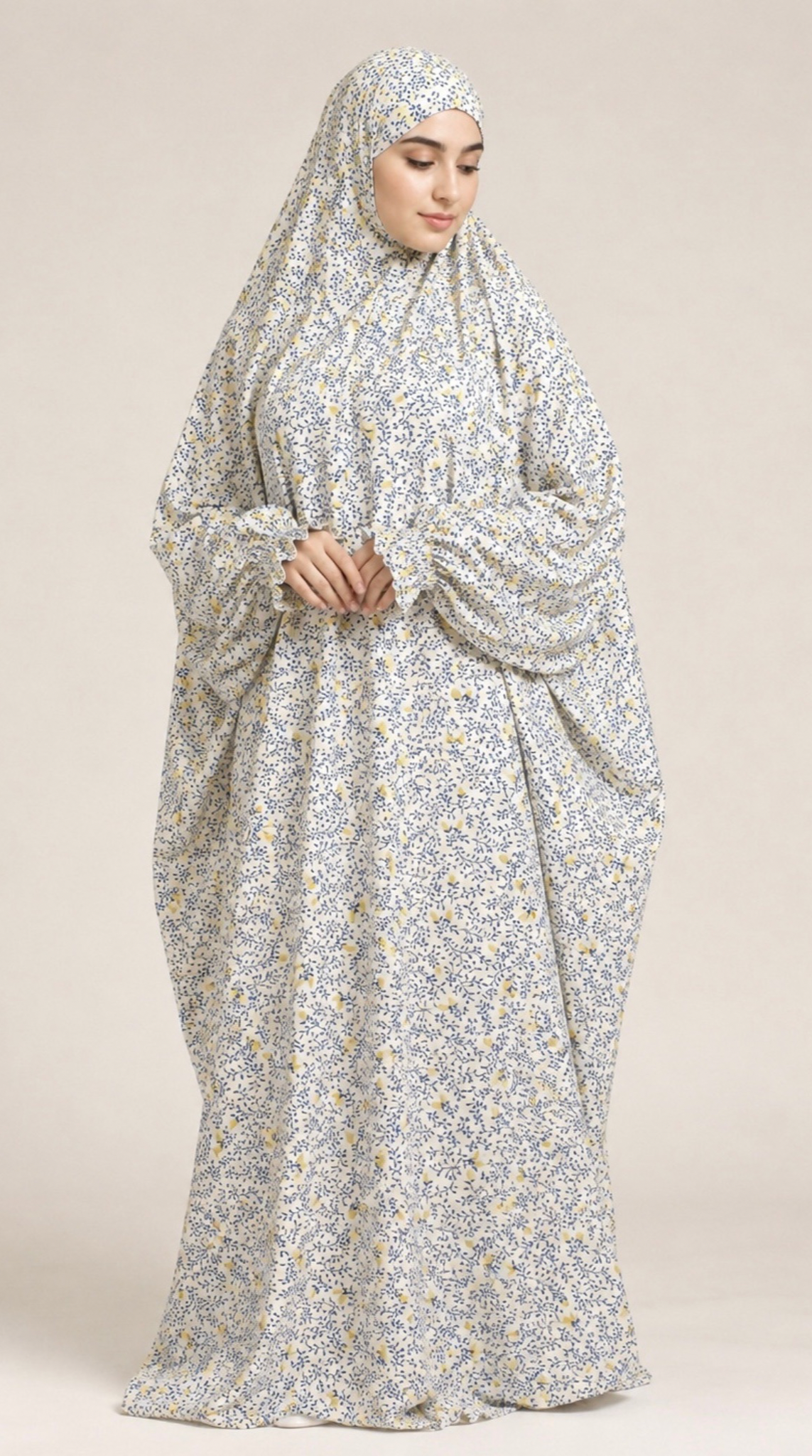Premium Full Length Namaz Chadar With Sleeves (Imported Fabric)