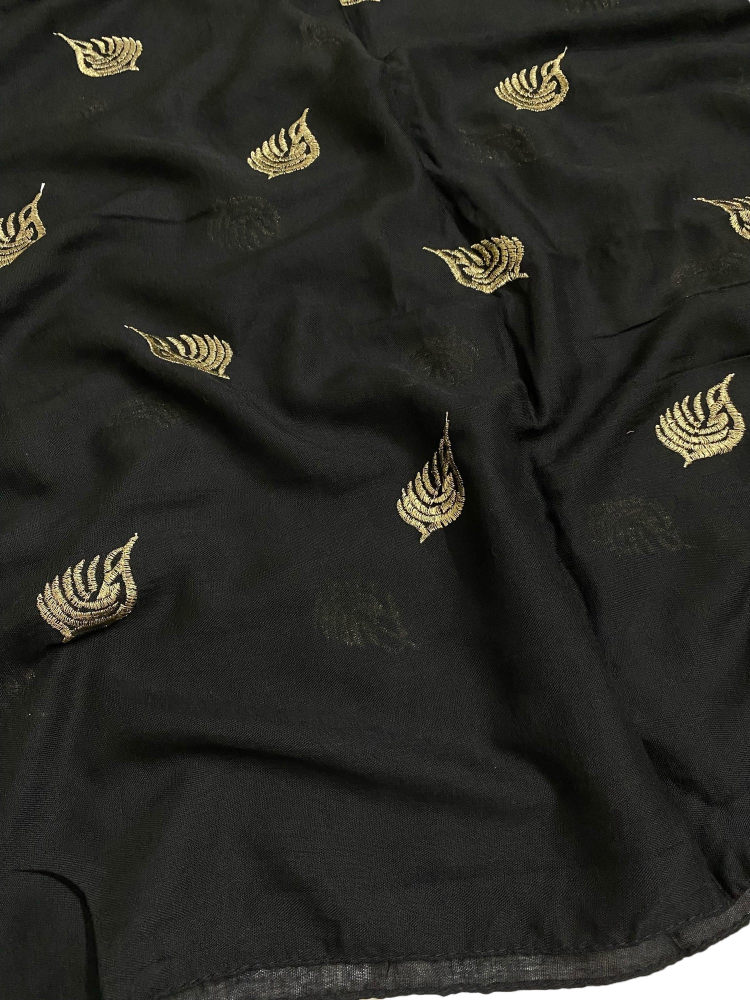 Golden Palm Leaf - Black