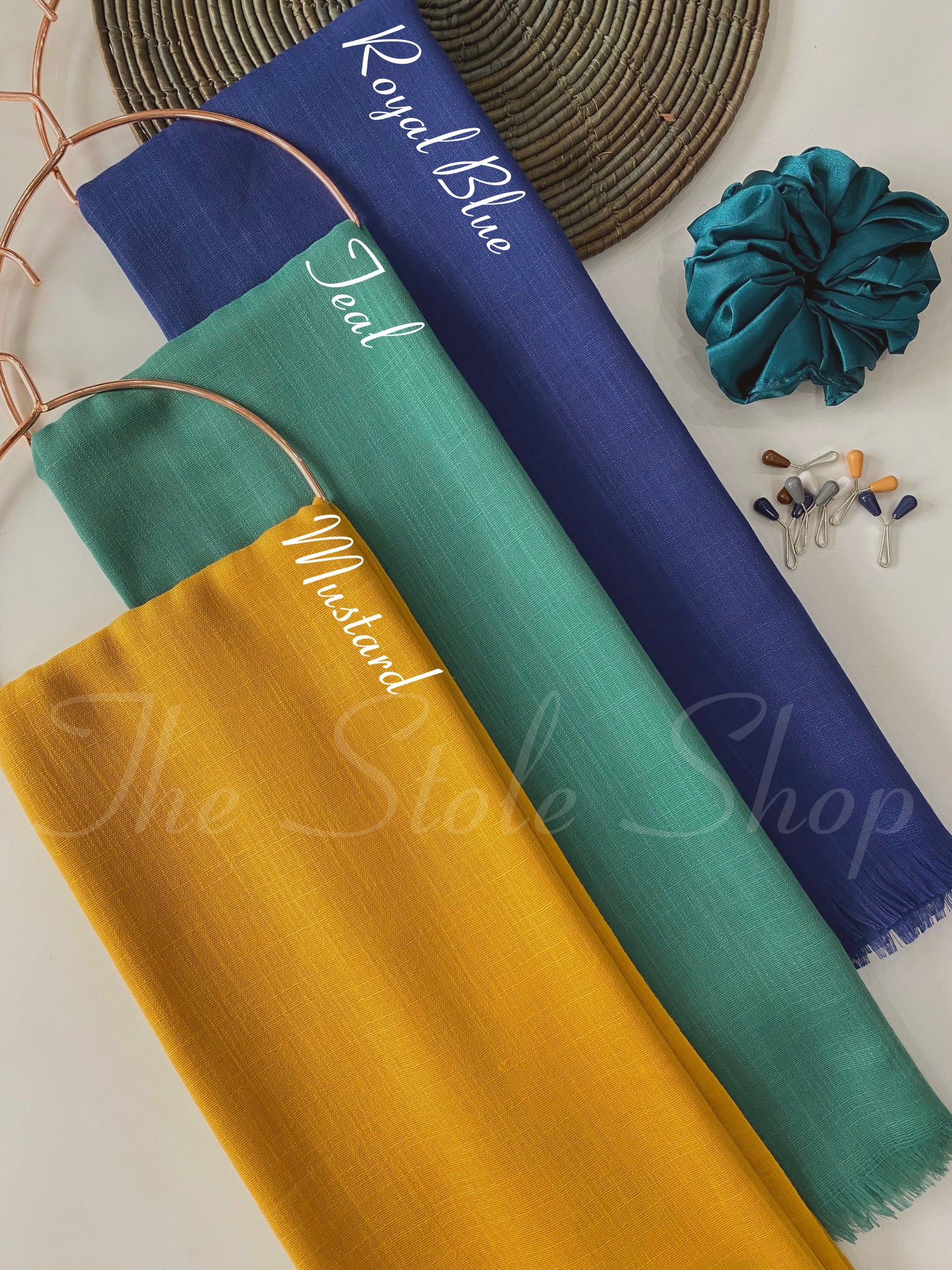 “Teazure” Premium Turkish (Regular Width) Hijab Bundle of 3