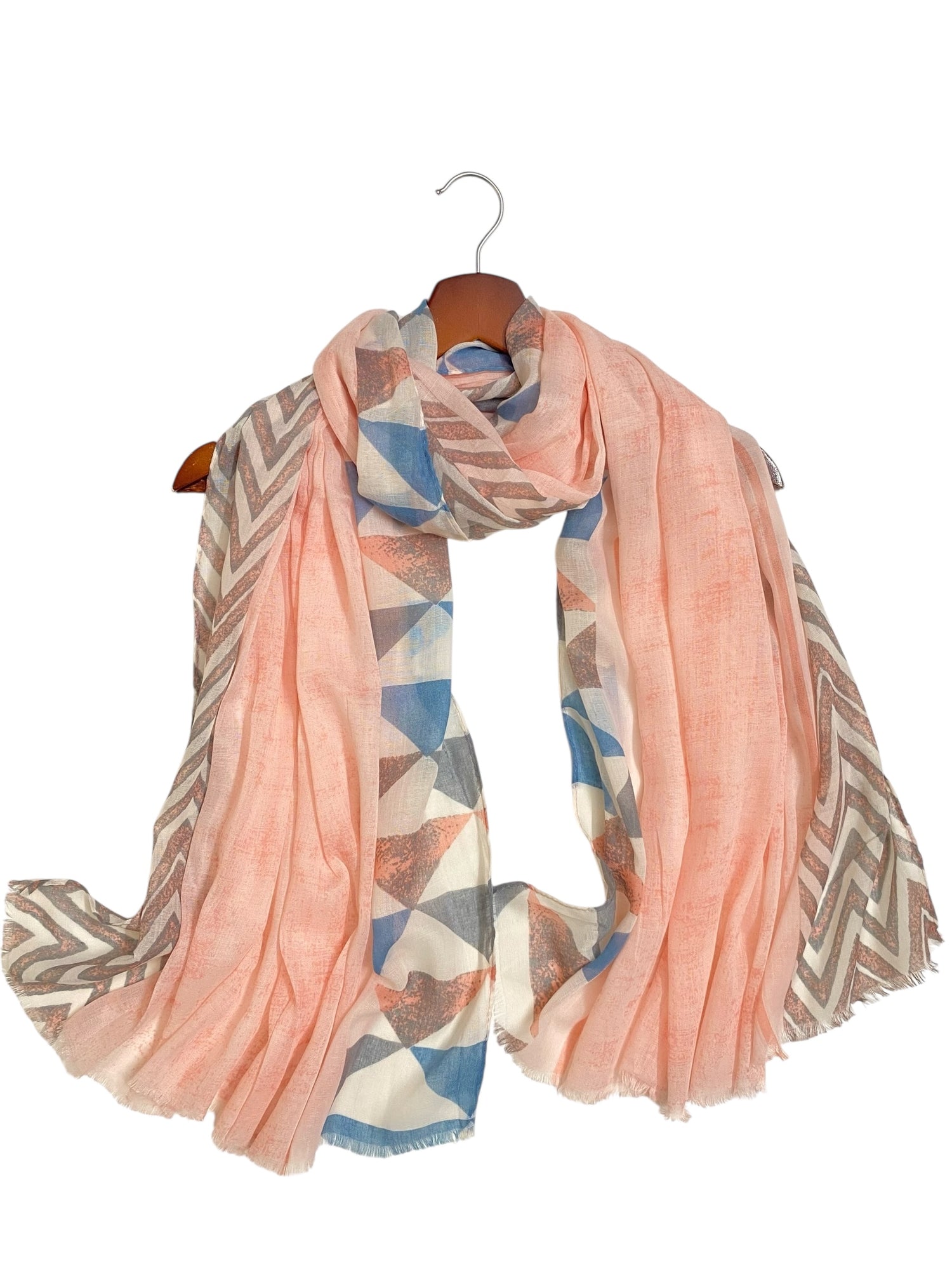 Nyra Printed Hijabs - Flamingo