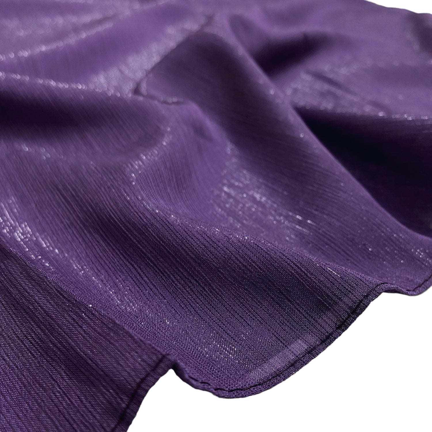 Gleamz Crinkle Silk Hijab – Royal Purple
