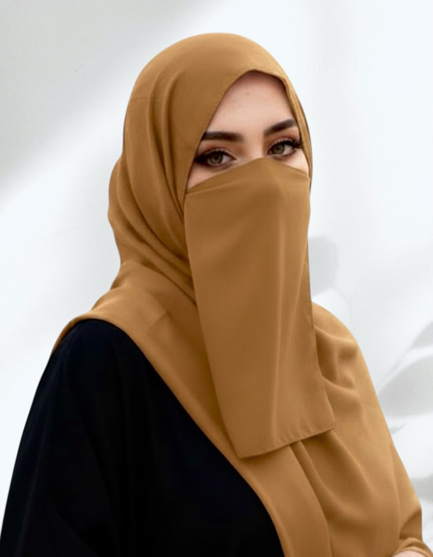 Matching Hijab & Niqab Sets - Beige