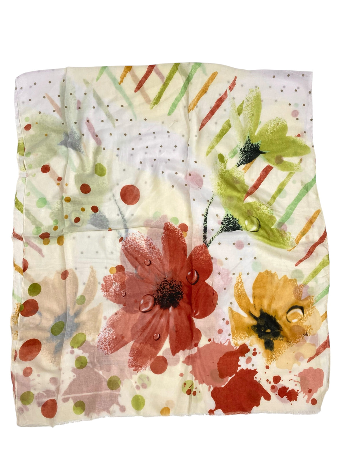 Florabelle Printed Lawn Hijab - Rust