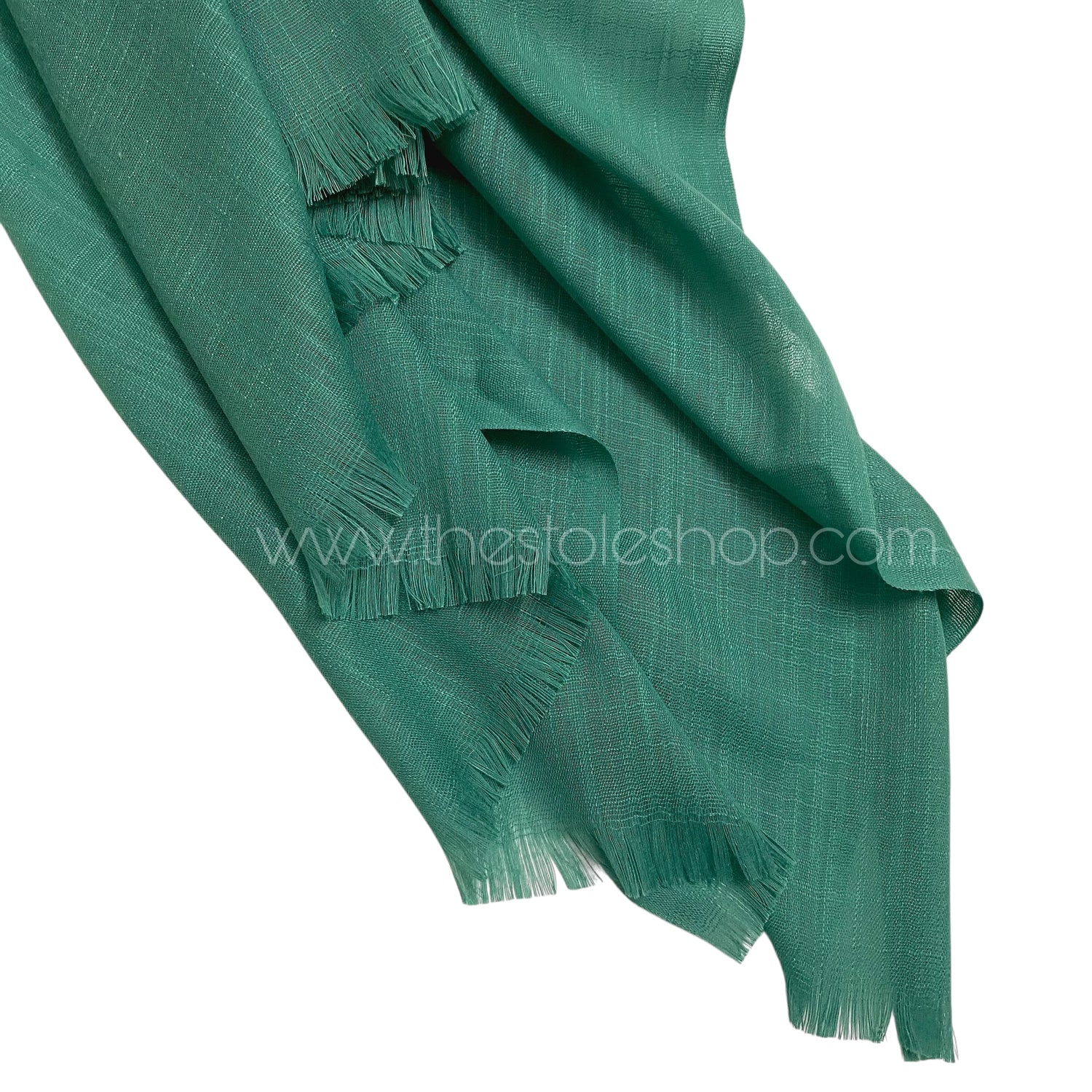 Premium Turkish – Slub Textured (Regular Width) – Teal