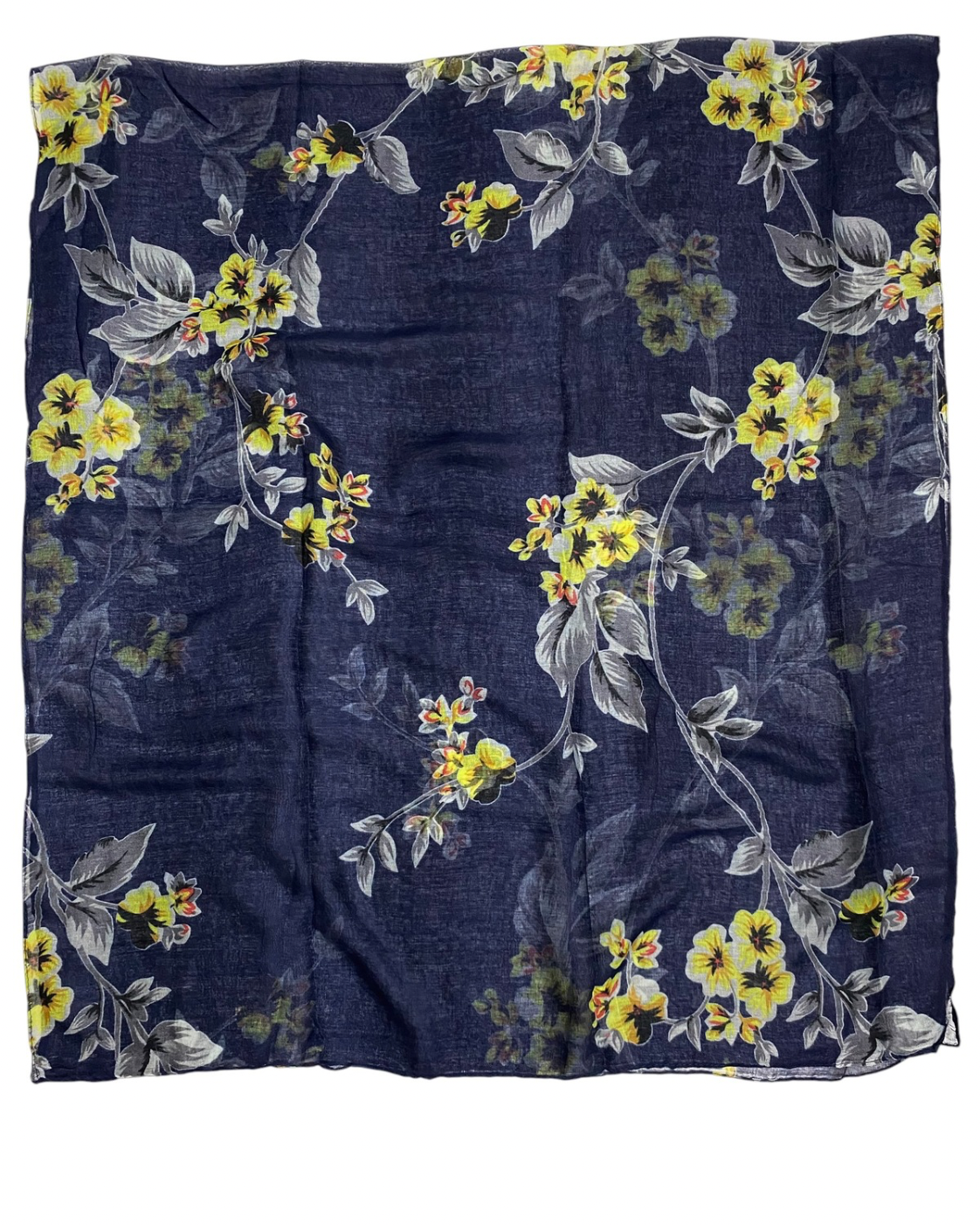 Meher Lawn Printed Hijabs - Navy Blue