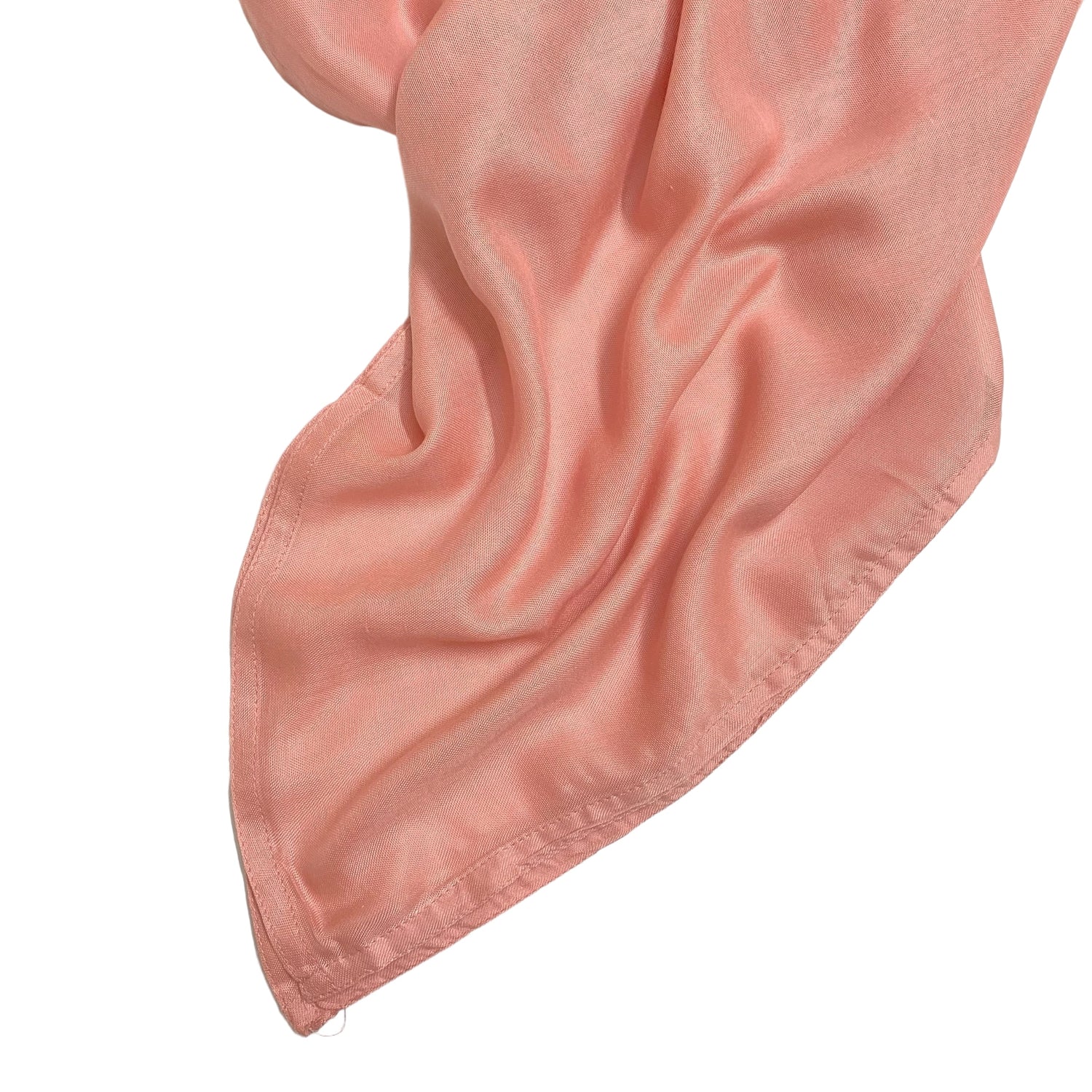 Double Stitched Border Hijab - Light Peach