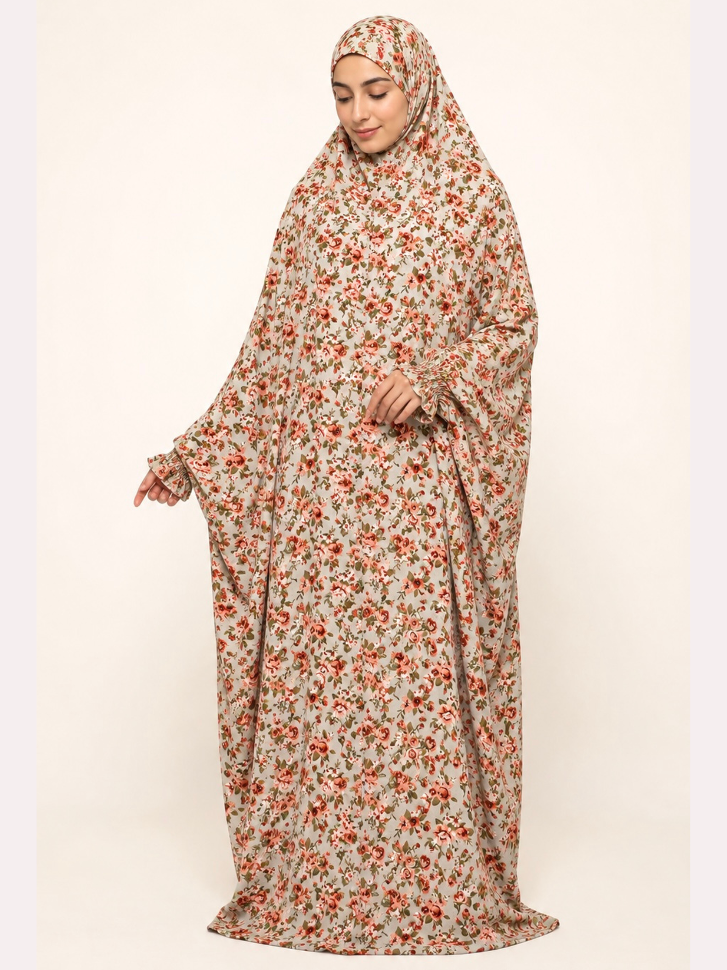 Premium Full Length Namaz Chadar With Sleeves (Imported Fabric)