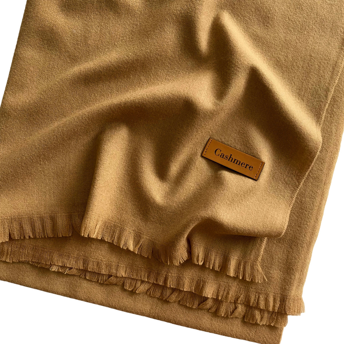 Plain Woolen Cashmere - Camel