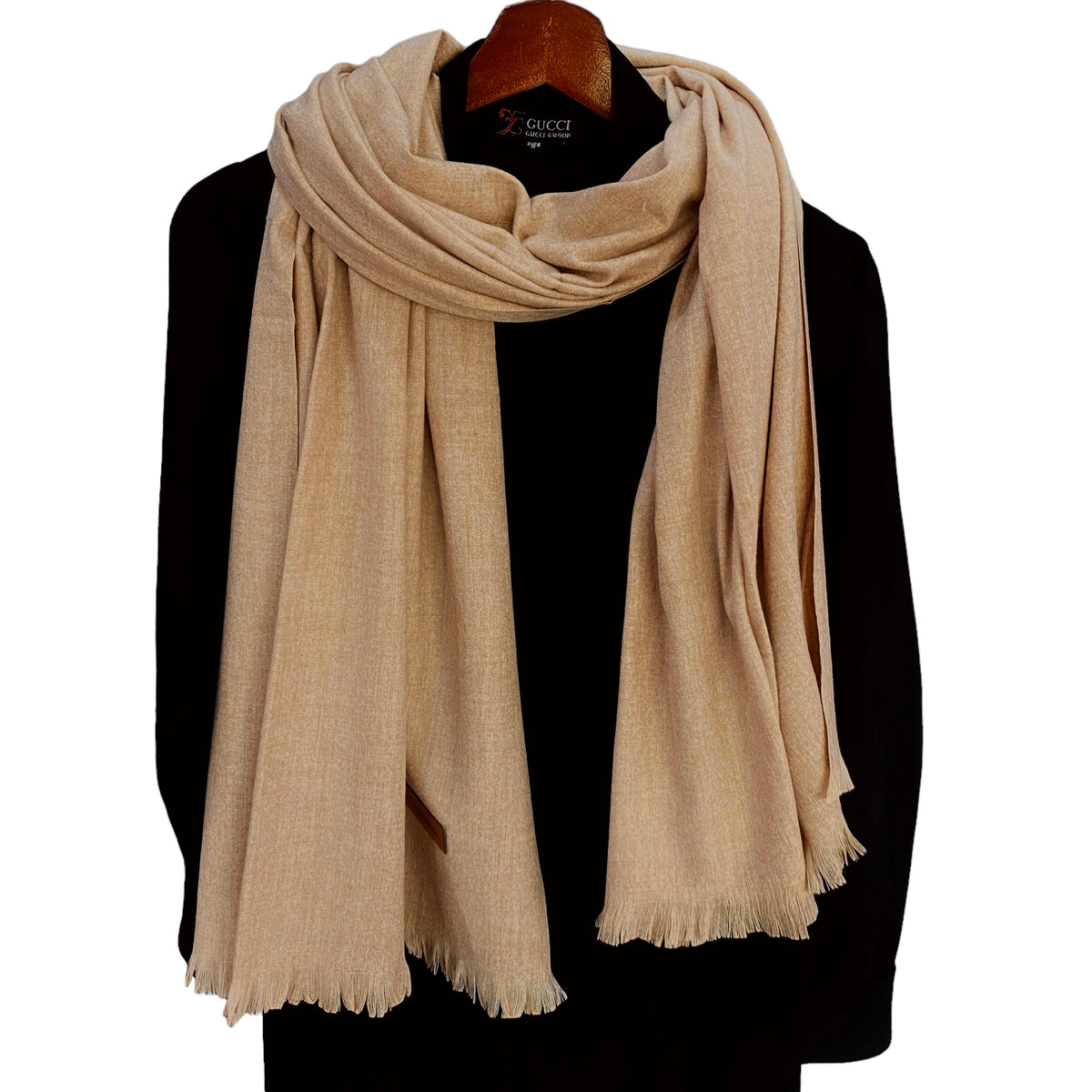 Plain Woolen Cashmere - Sand