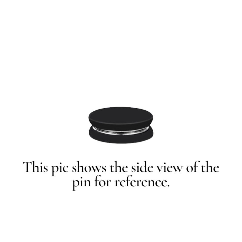 Magnetic Pins (Matte) - Charcoal