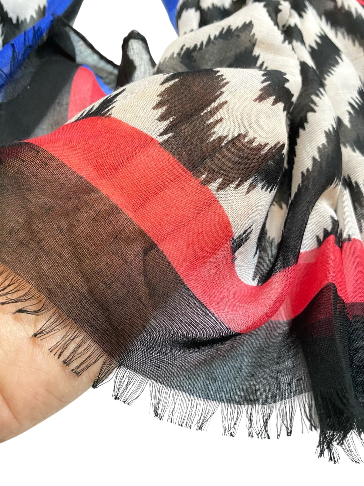 Chevron Printed Hijabs - Black