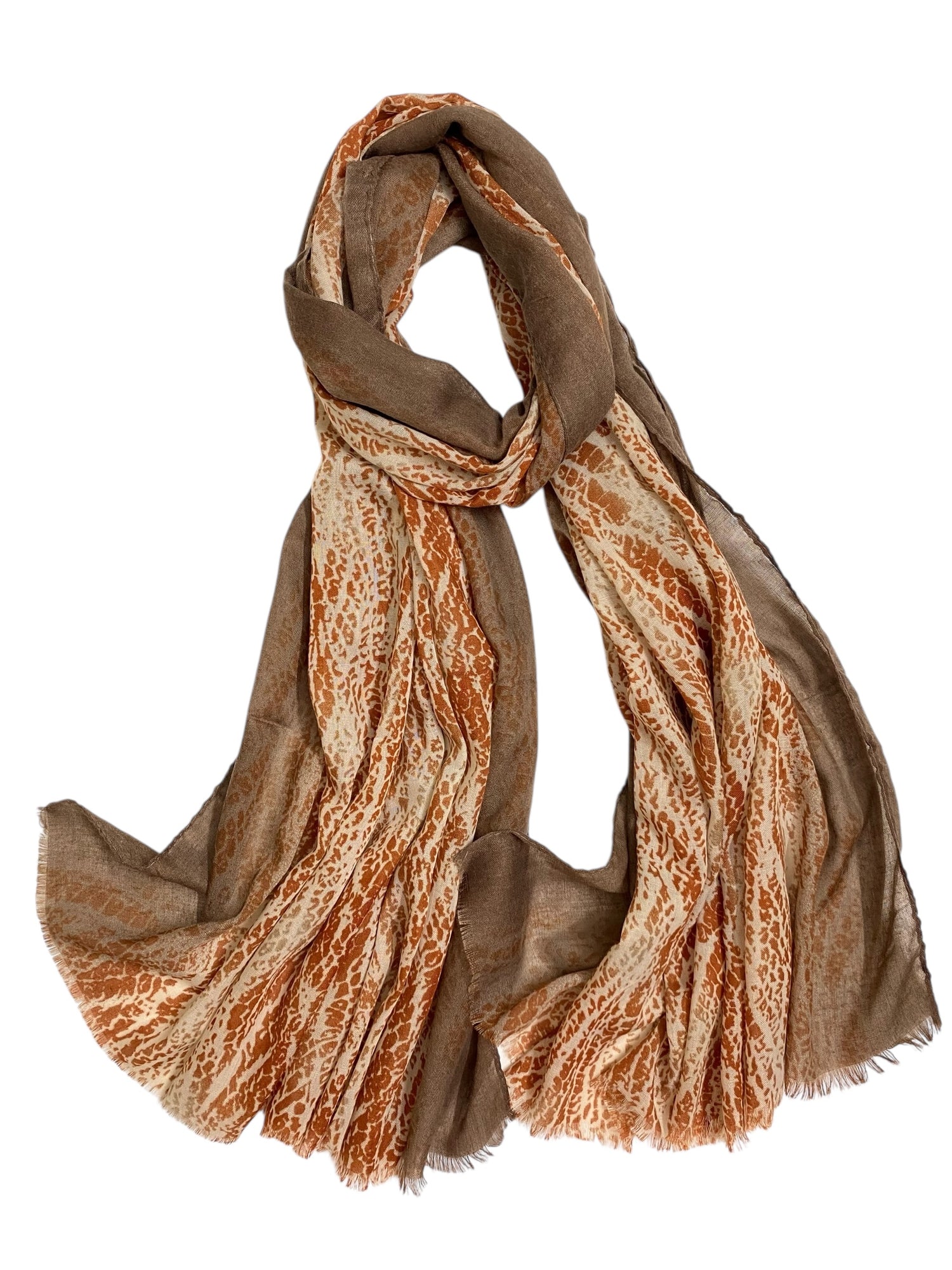 Reha Printed Hijabs - Rust