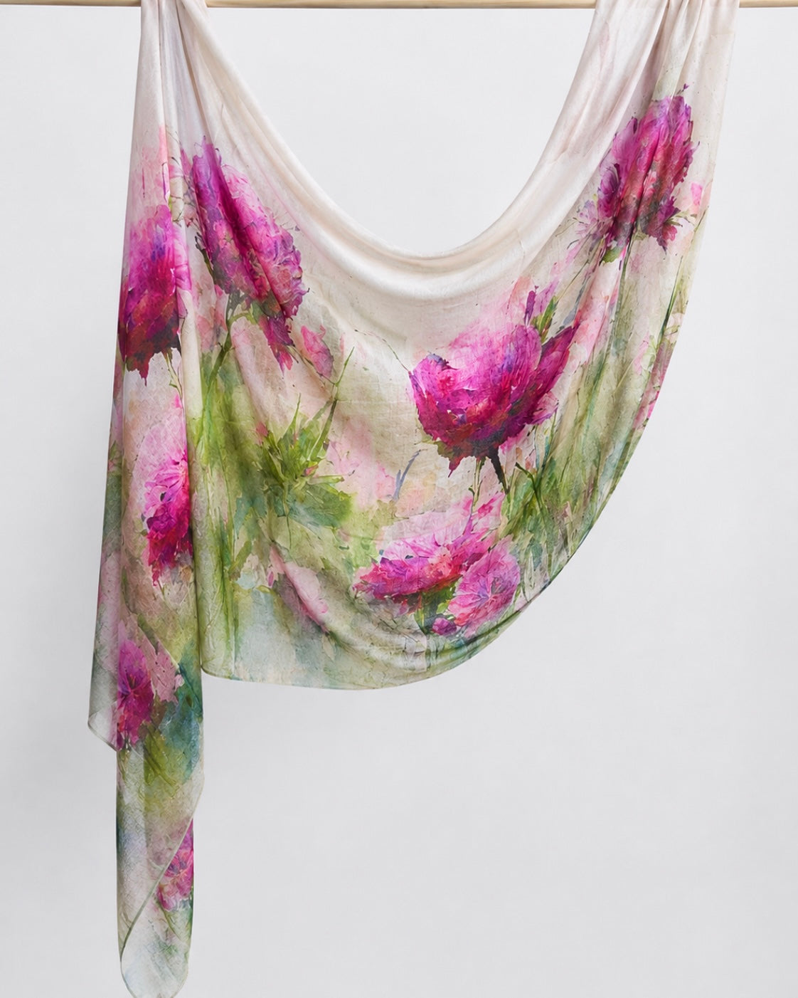 Bella Cotton Printed Hijab - Frosted Bloom
