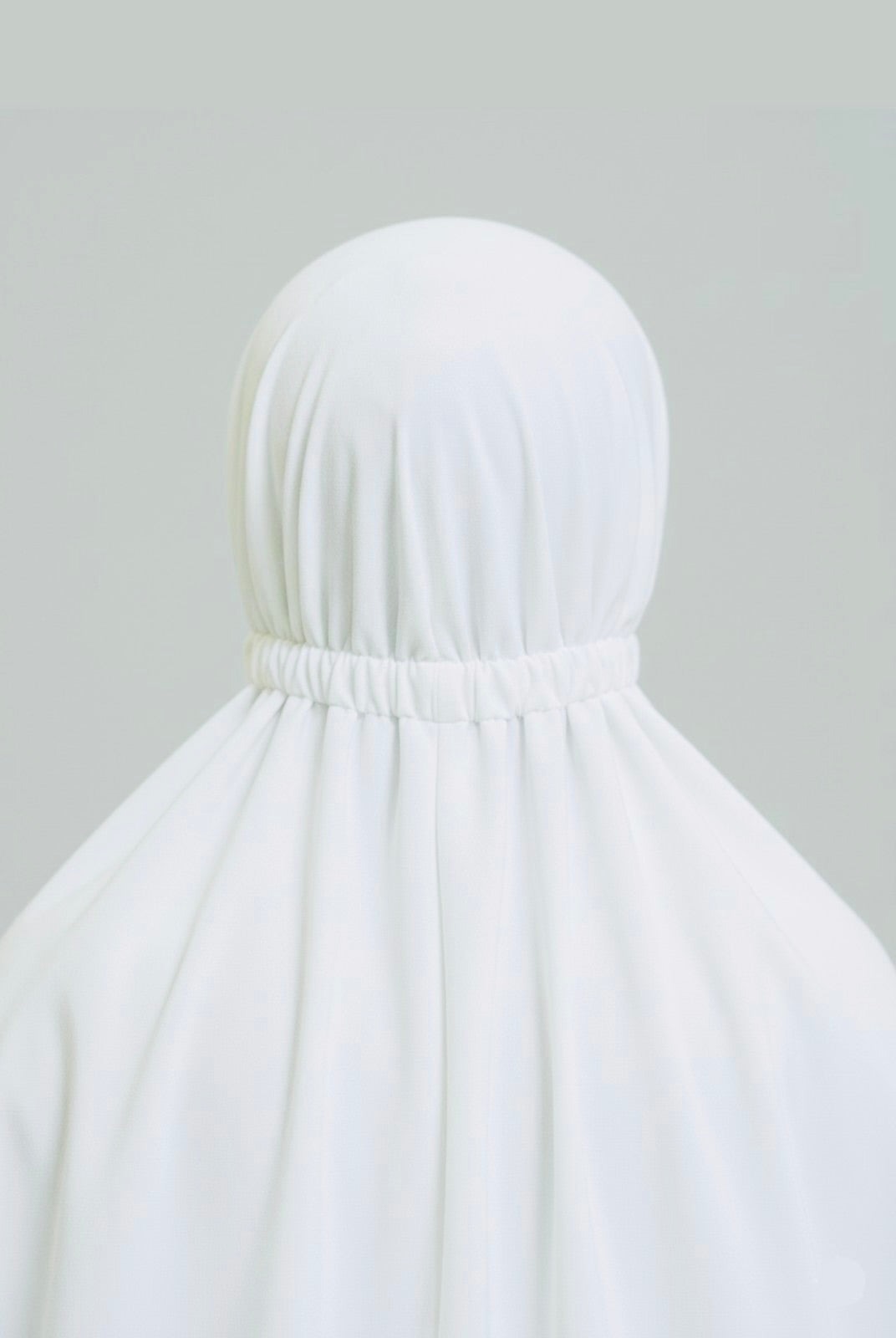 Premium Full Length Umrah & Namaz Chadar With Sleeves - White (Imported Fabric)
