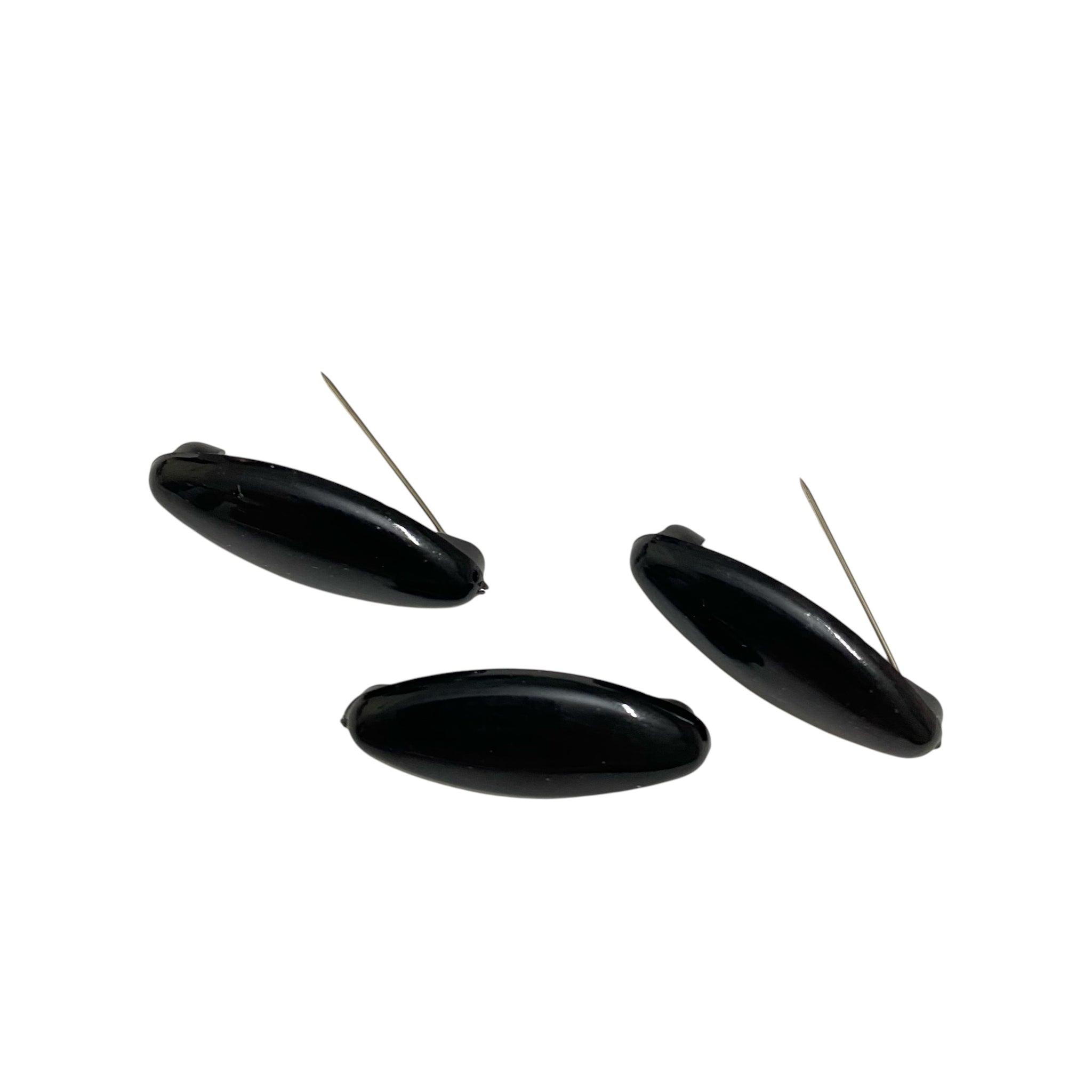 Plain Safety Pins - Black