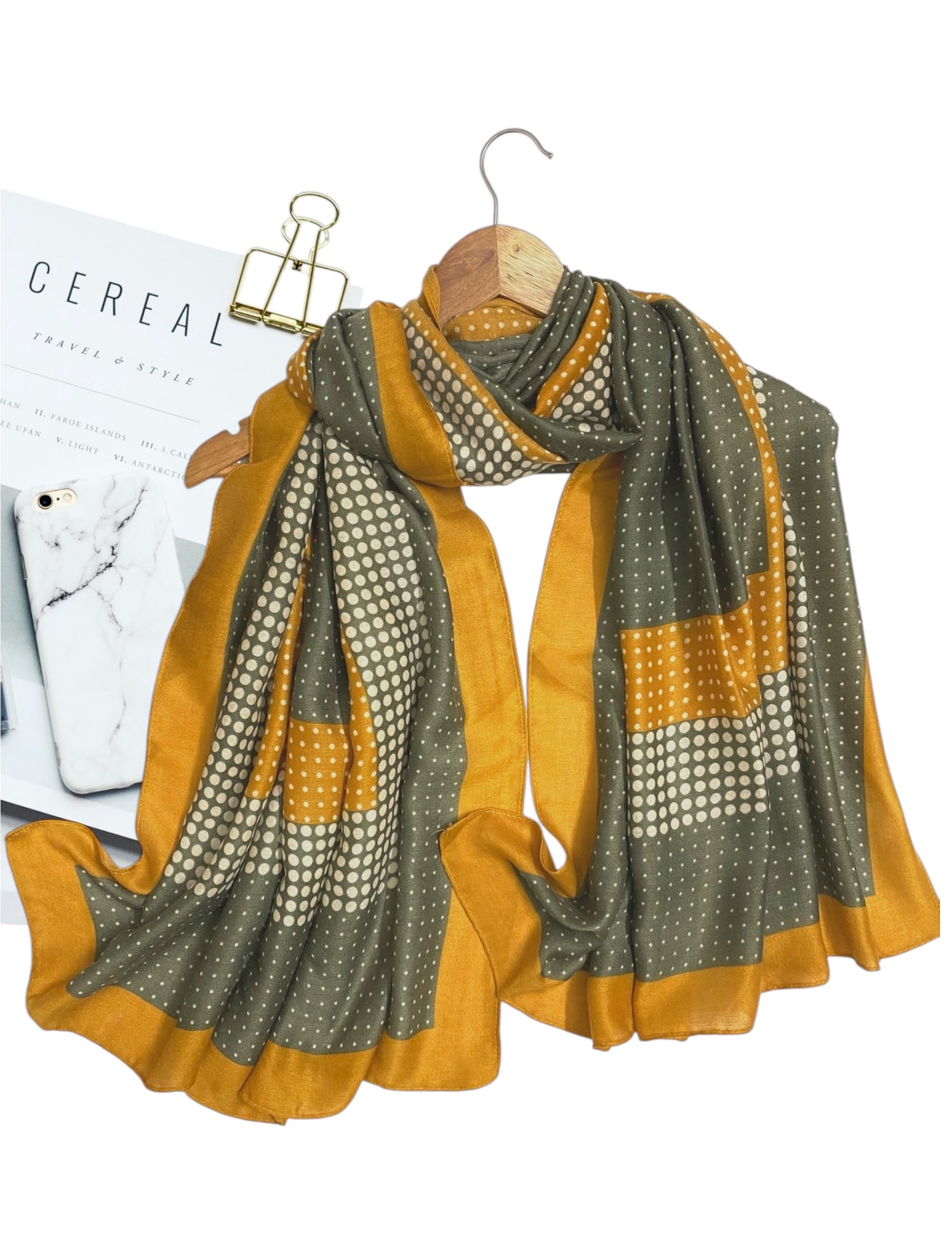 Dotrix Fall Prints - Olive