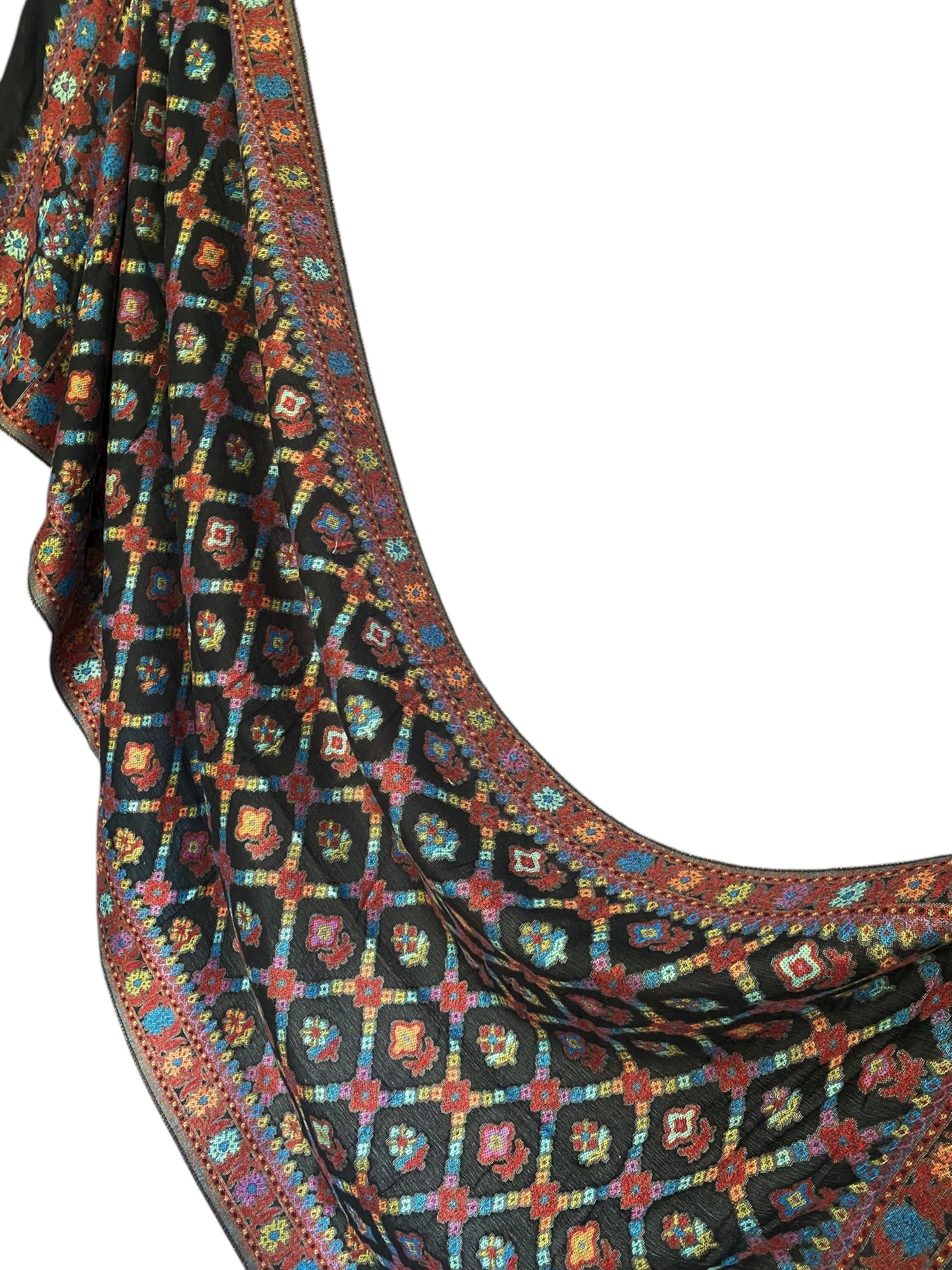 Ameira Pashmina Jacquard - Black