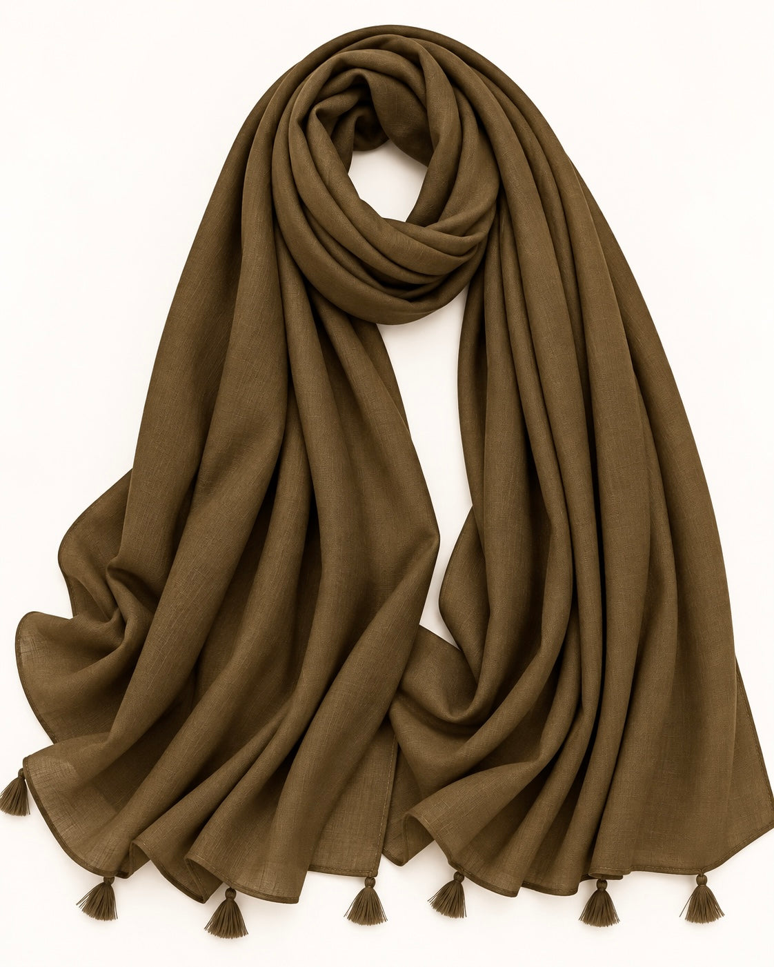 Plain With Tassels - Brownstone