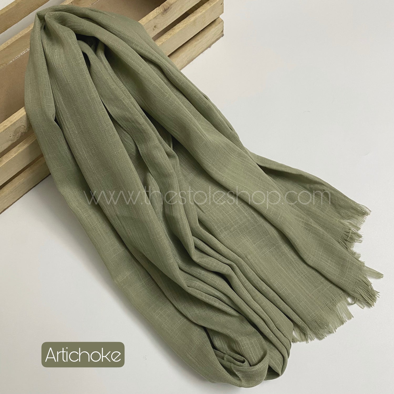 Premium Turkish – Slub Textured (Regular Width) – Artichoke