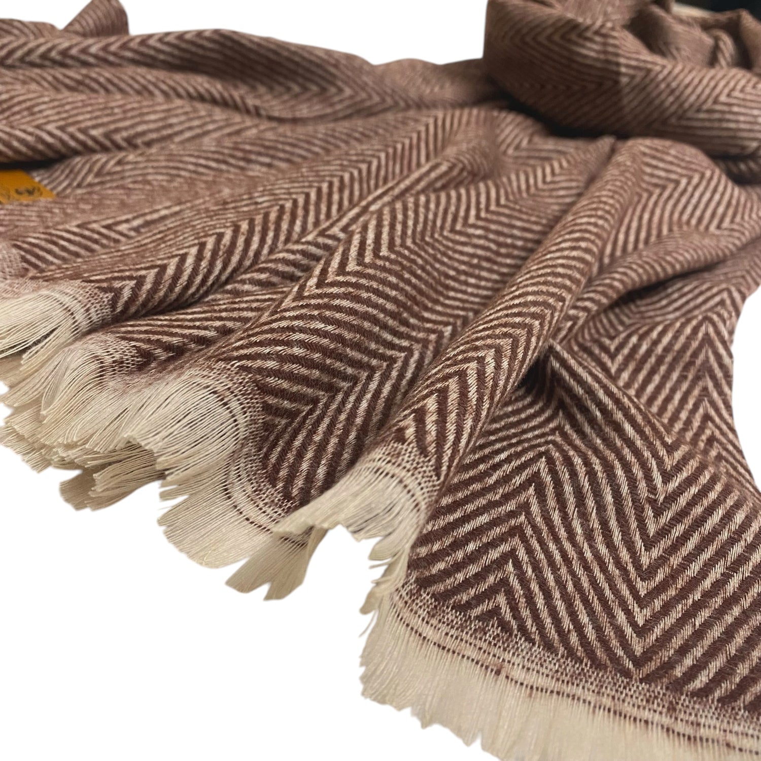 Herringbone Woollen - Chocolate