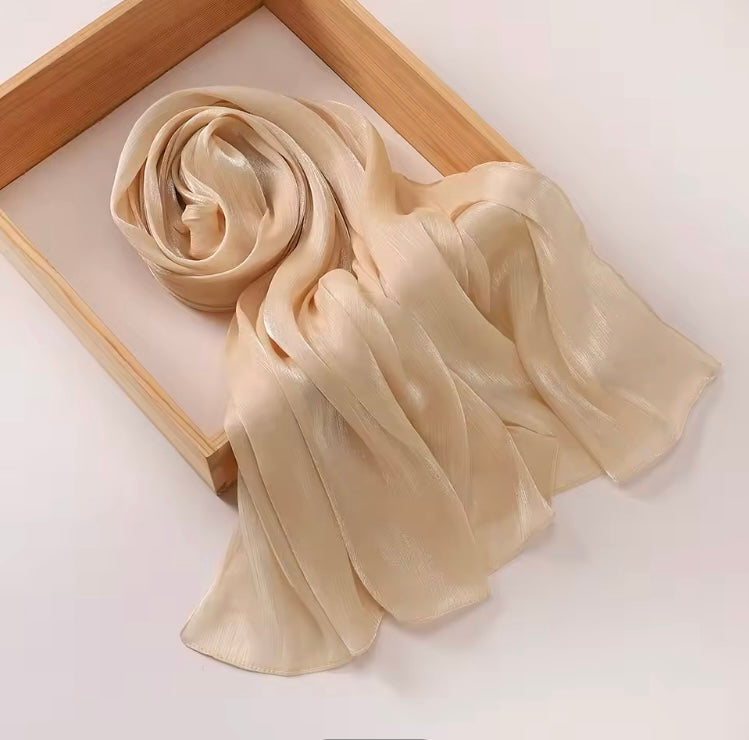 Starlit Organza Shimmer - Mocassin