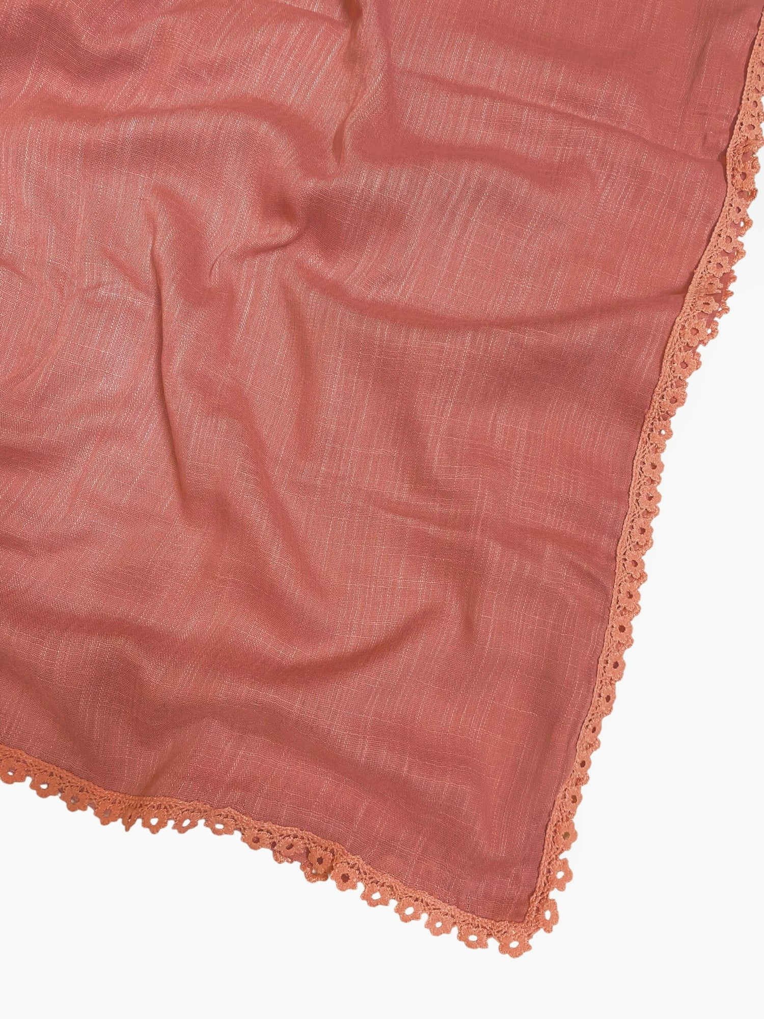 Expressions Turkish Lawn (Wider Width) Lace Hijab - Ballerina Pink