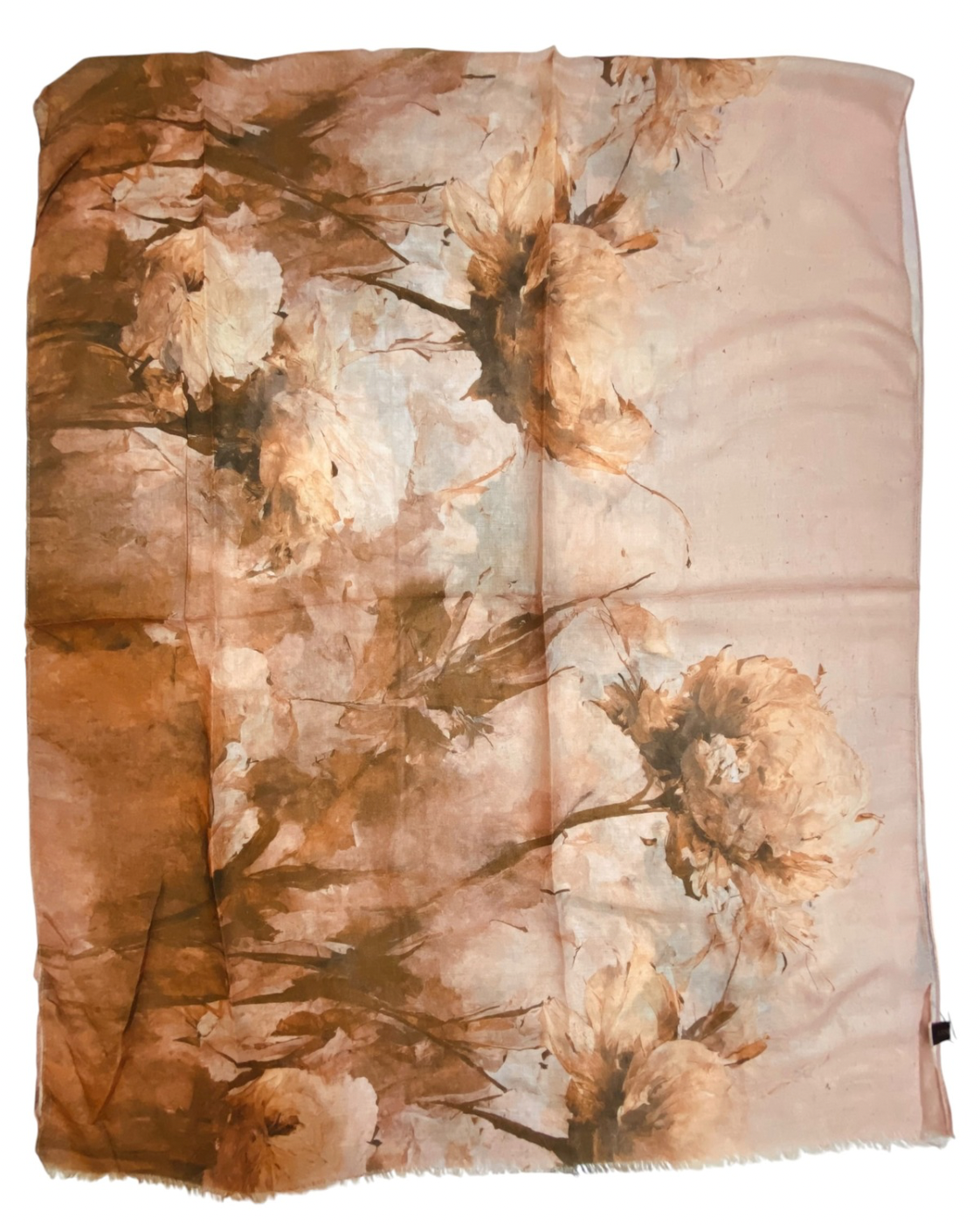 Bella Cotton Printed Hijab - Soft Sand