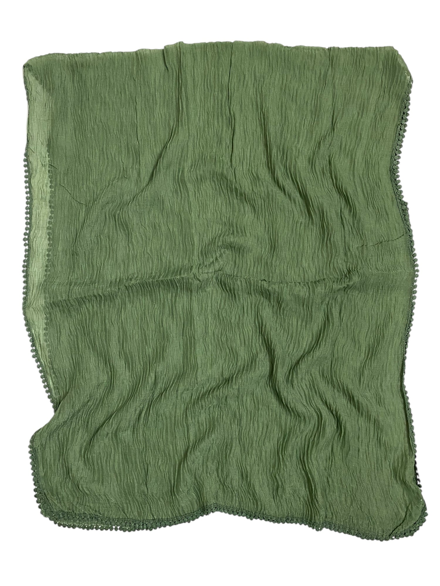 Rawaa Pleated Hijabs – Sage Green