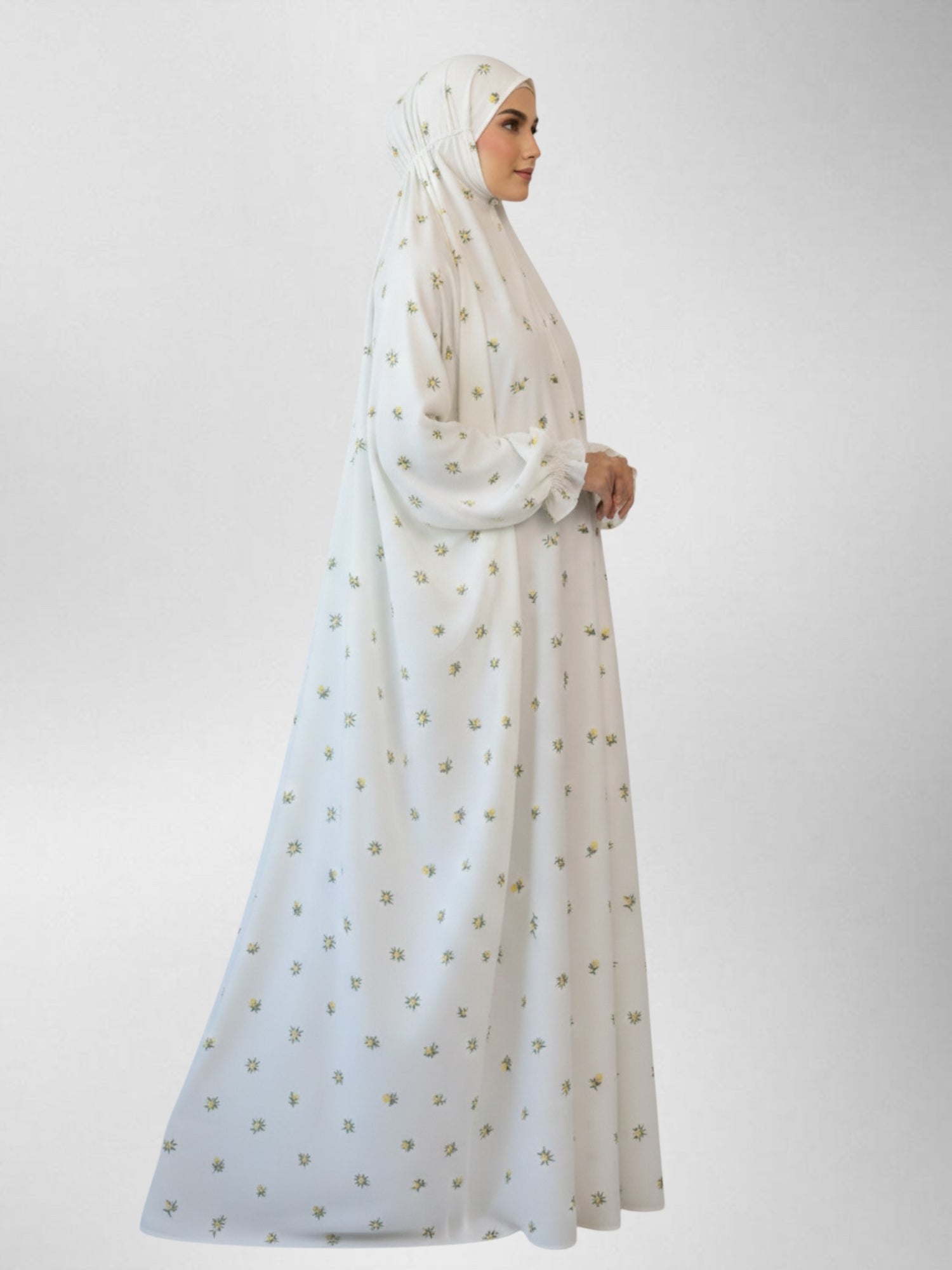 Premium Full Length Namaz Chadar With Sleeves (Imported Fabric)