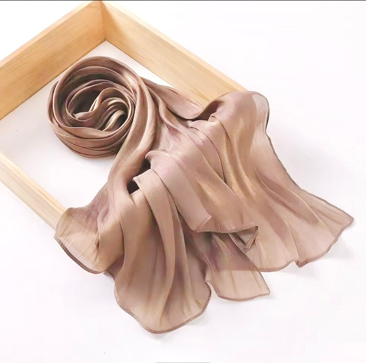 Starlit Organza Shimmer  - Rose Beige