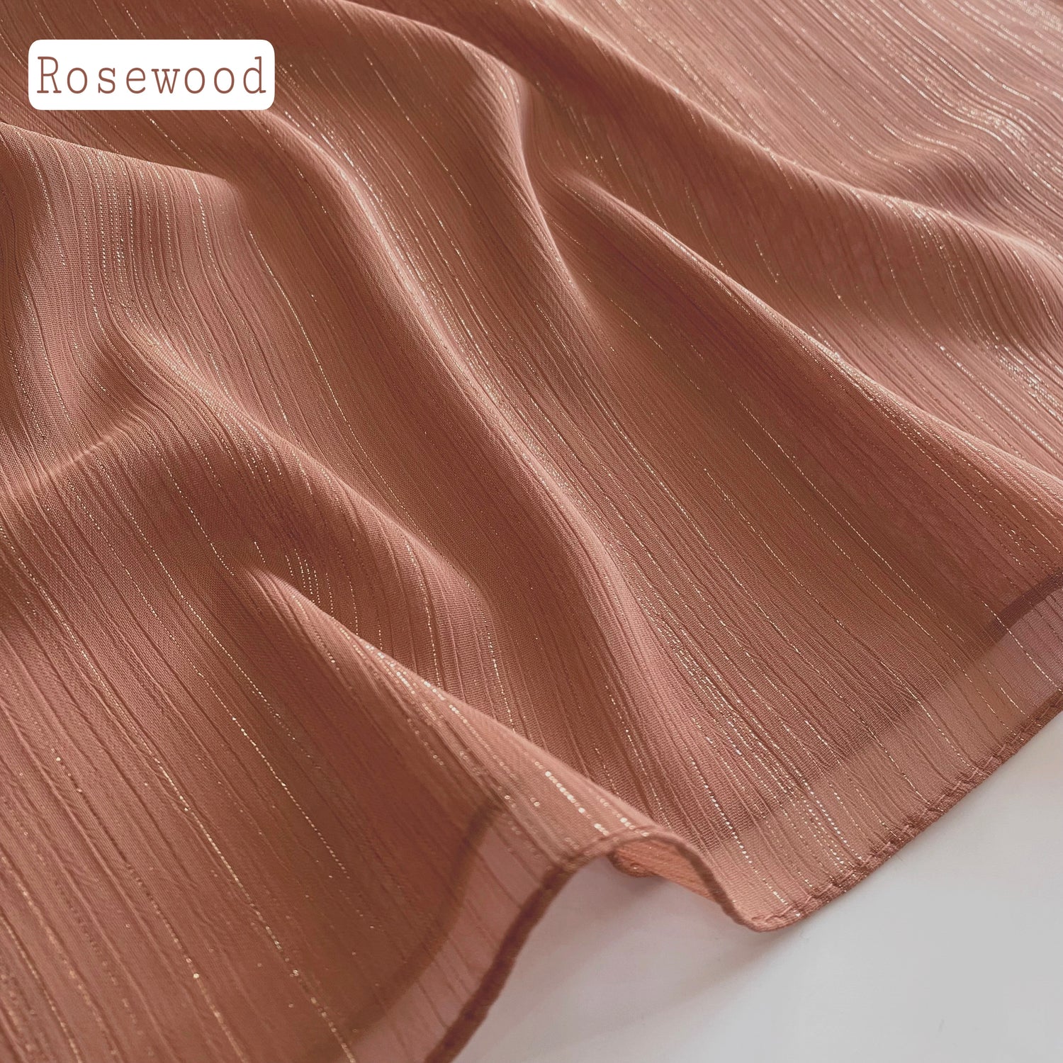 Glossy Streaks Chiffon Hijabs – Rosewood