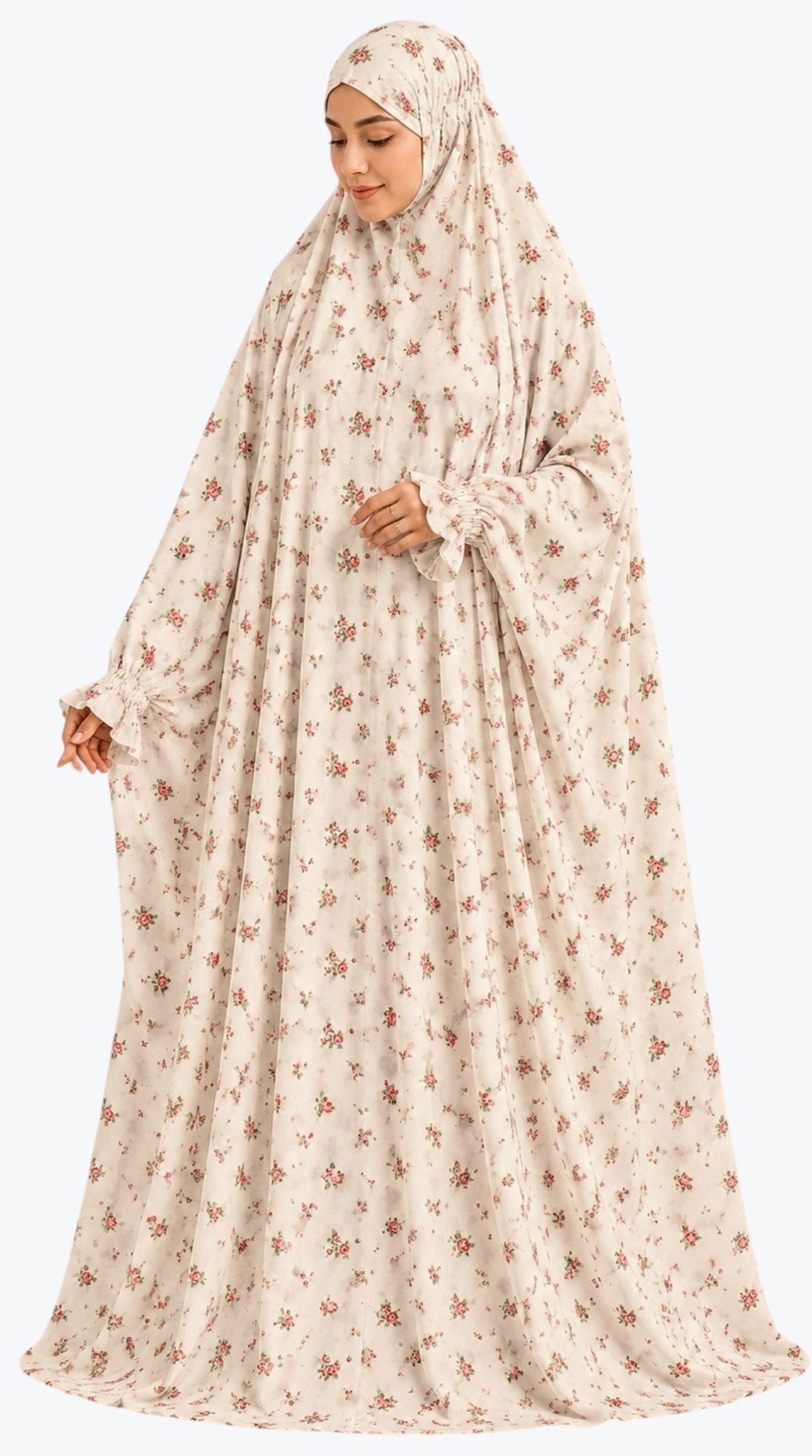 Premium Full Length Namaz Chadar With Sleeves (Imported Fabric)
